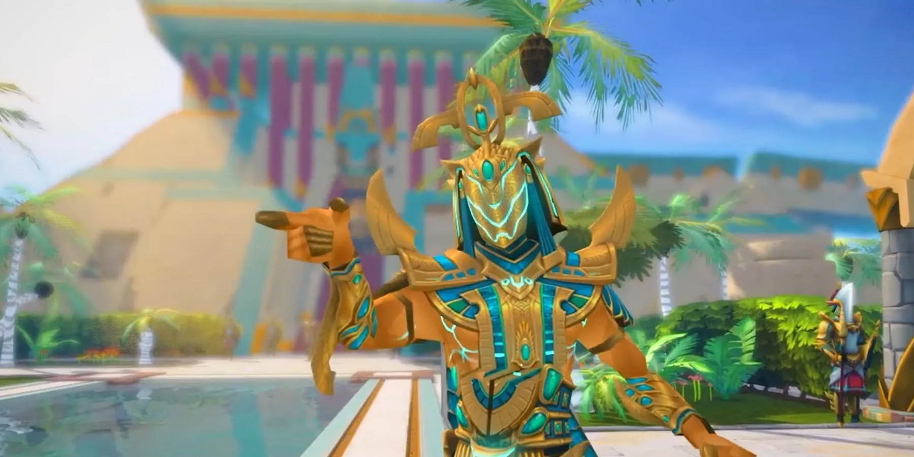 Một người chơi RuneScape với trang bị mạnh mẽ, tượng trưng cho sự kỳ vọng vào những nội dung chất lượng và nhất quán từ Jagex