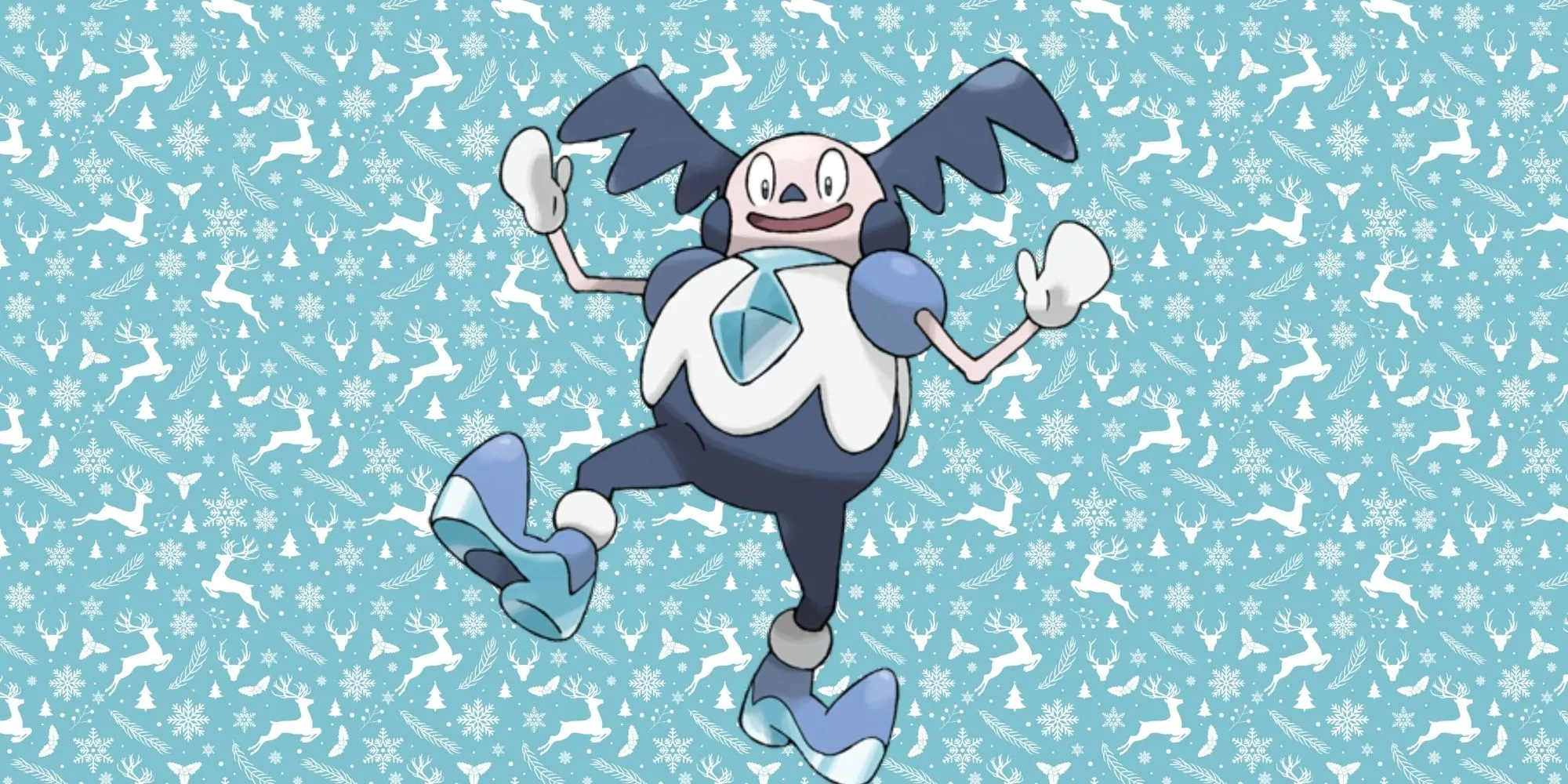 Mr. Mime dạng Galar đang trượt băng nghệ thuật