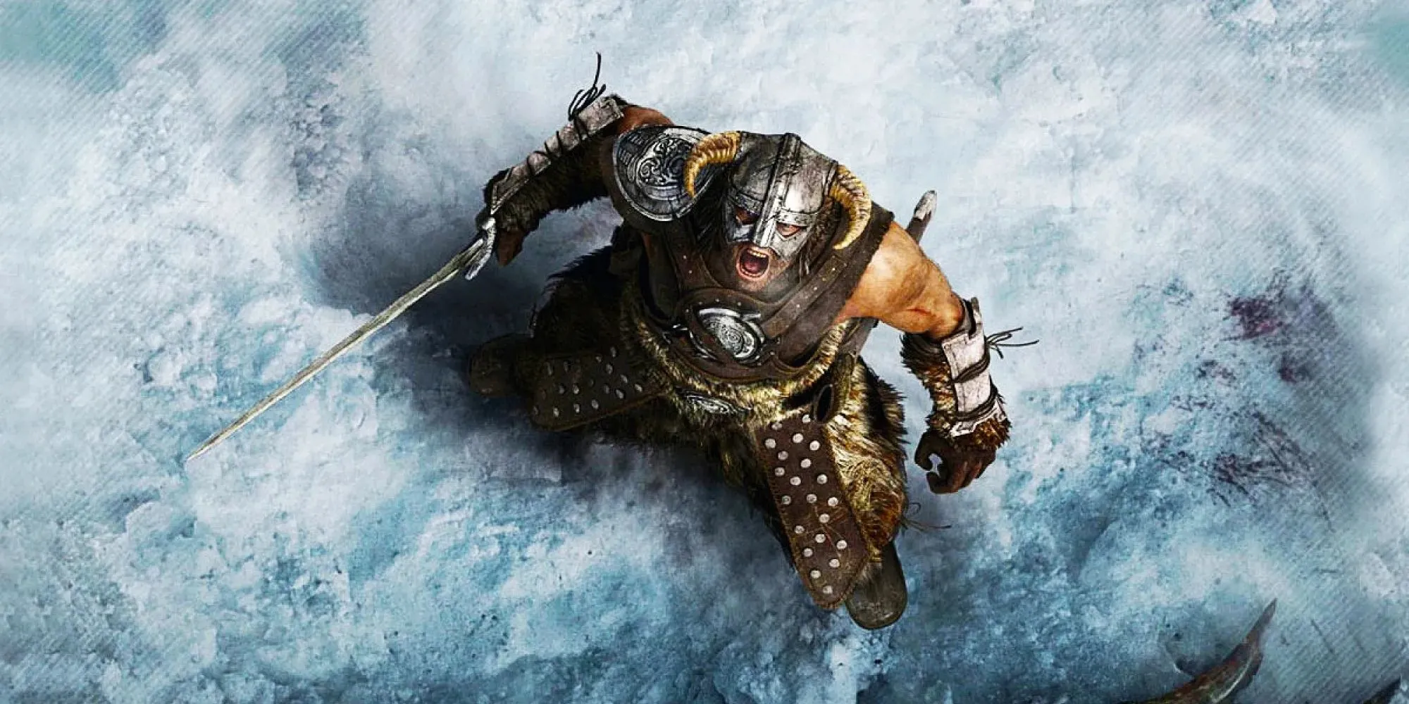 Người chơi chuẩn bị sử dụng chiêu &quot;Fus Ro Dah&quot; đặc trưng trong The Elder Scrolls V Skyrim