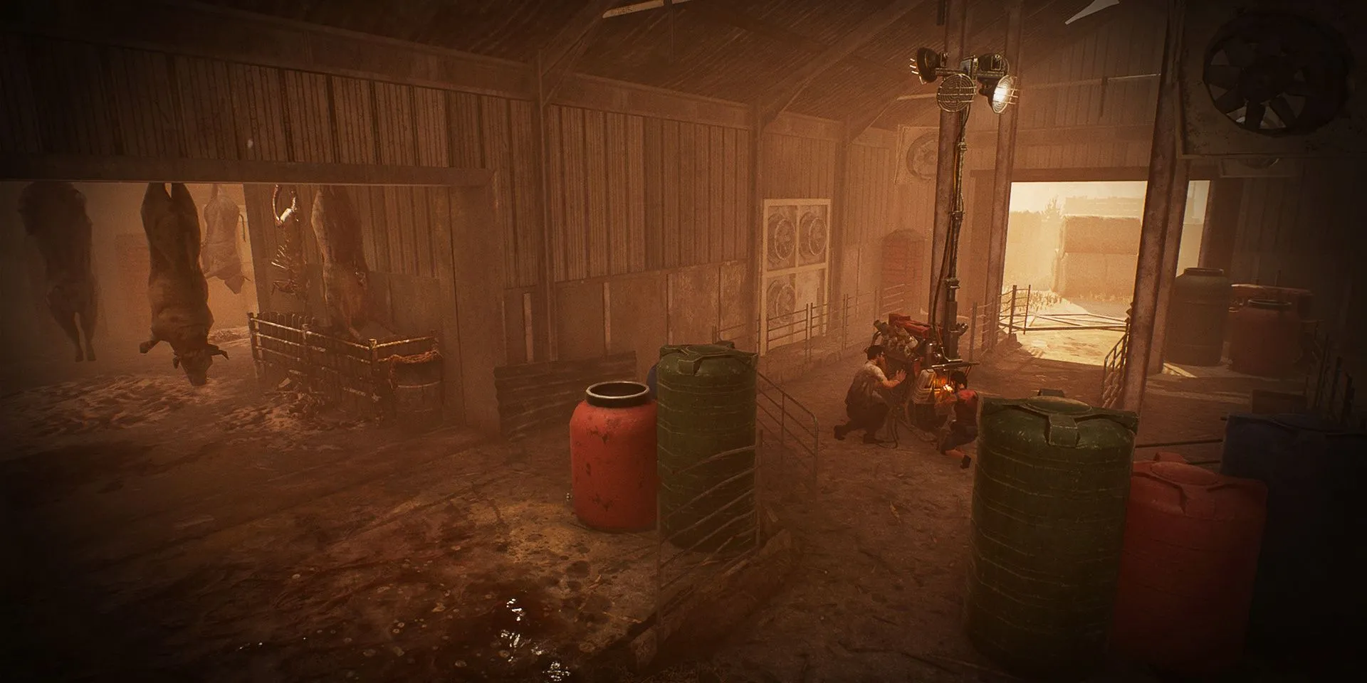 Người sống sót hợp tác sửa máy phát điện trong Dead by Daylight để thoát khỏi Kẻ Sát Nhân
