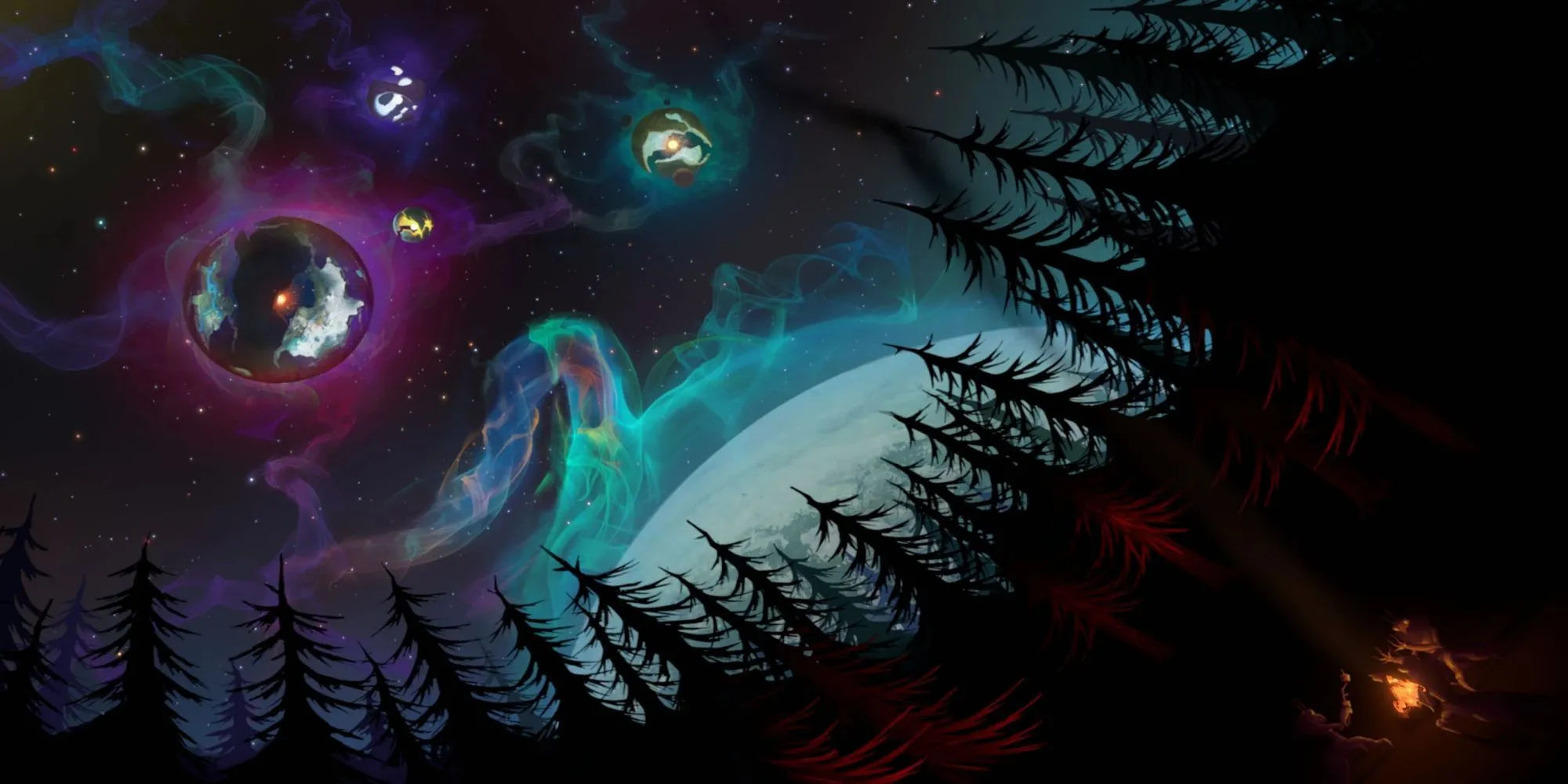Nhân vật chính của Outer Wilds nhìn về phía Eye of the Universe