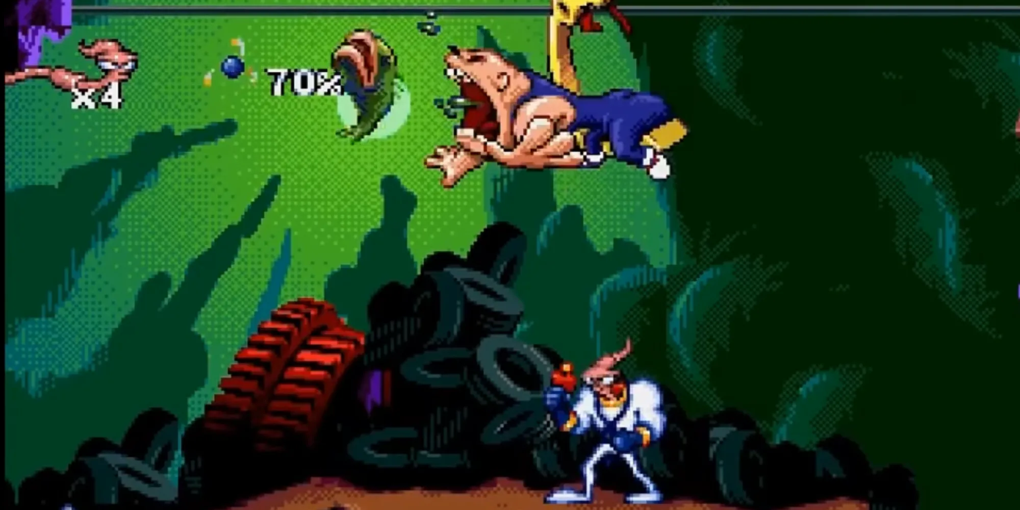 Nhân vật Earthworm Jim với tạo hình hài hước và độc đáo