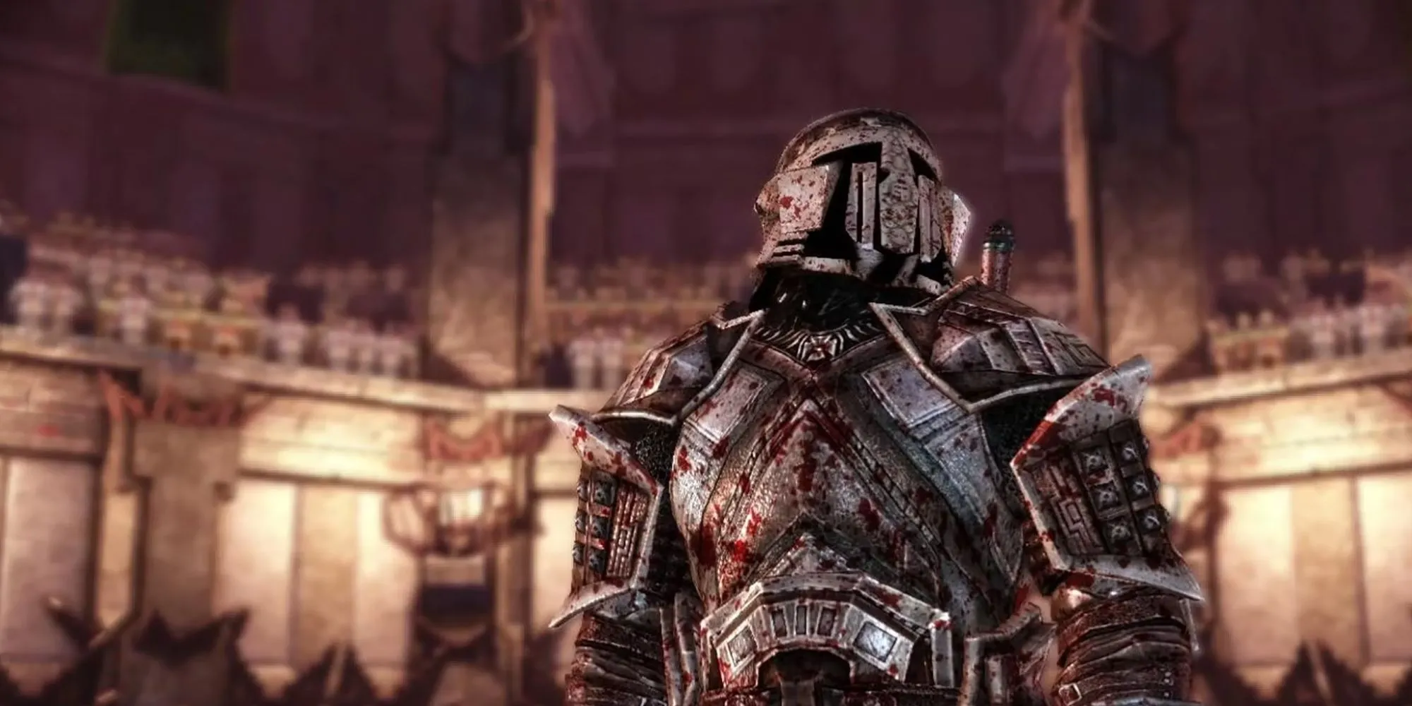 Nhân vật mặc bộ giáp Legionnaire trong Dragon Age Origins