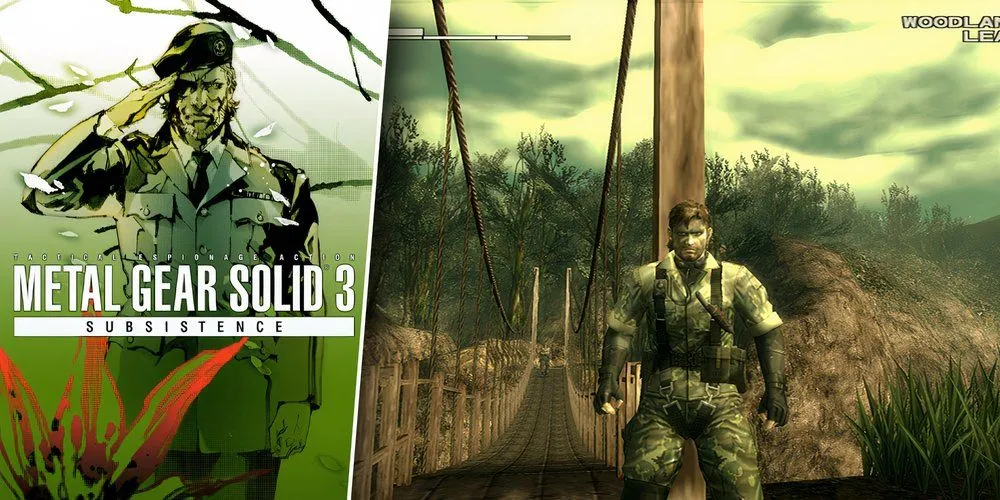 Nhân vật Naked Snake trong Metal Gear Solid 3 Subsistence trên PS2 với gameplay cải tiến