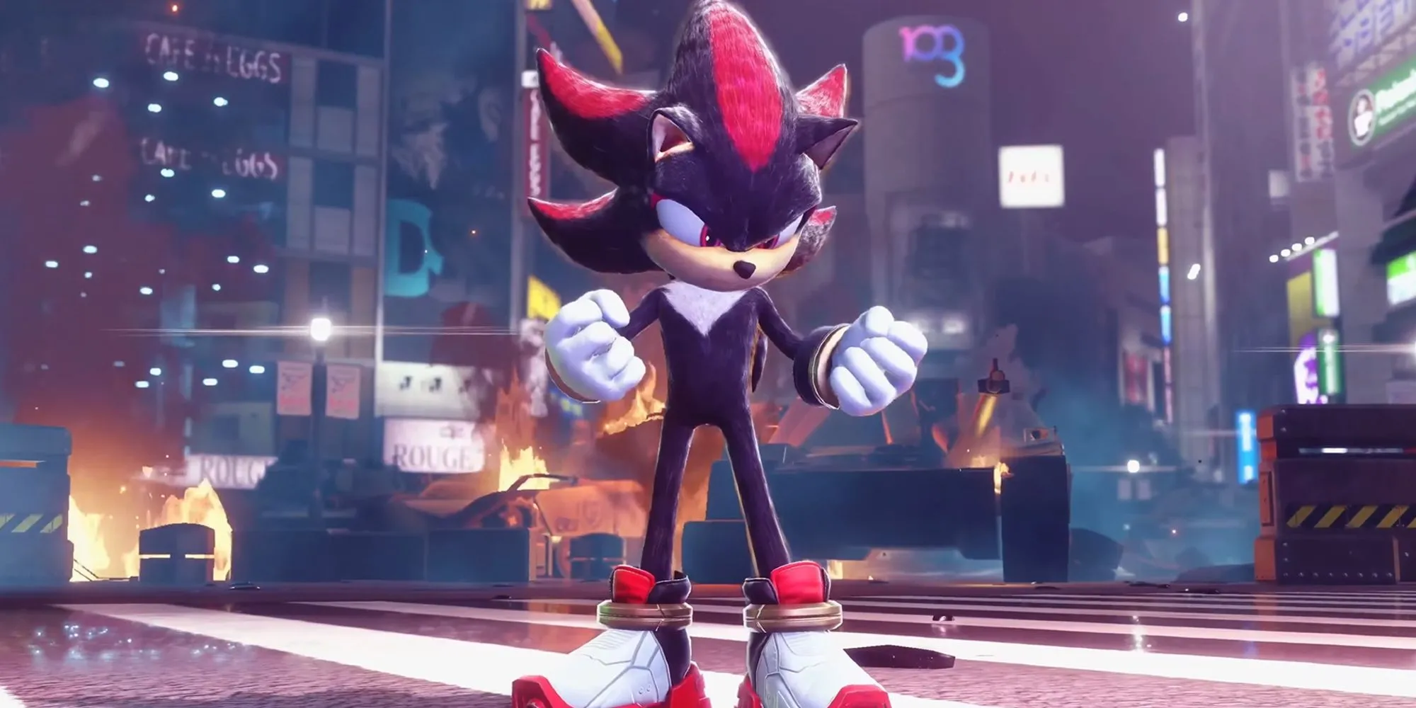 Nhân vật Shadow the Hedgehog cầm súng, thể hiện phong cách &quot;ngầu đời&quot; gây tranh cãi của tựa game cùng tên.