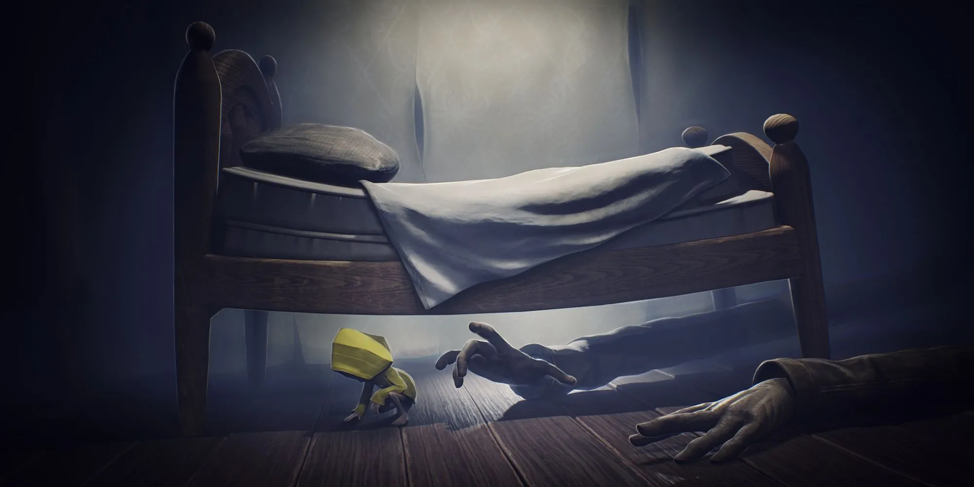 Nhân vật Six bé nhỏ đối mặt với những sinh vật khổng lồ trong Little Nightmares.