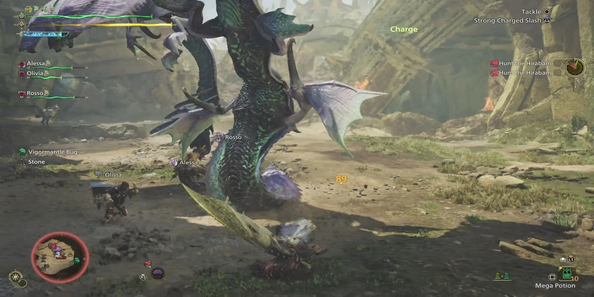 Nhóm thợ săn hợp tác trong Monster Hunter Wilds