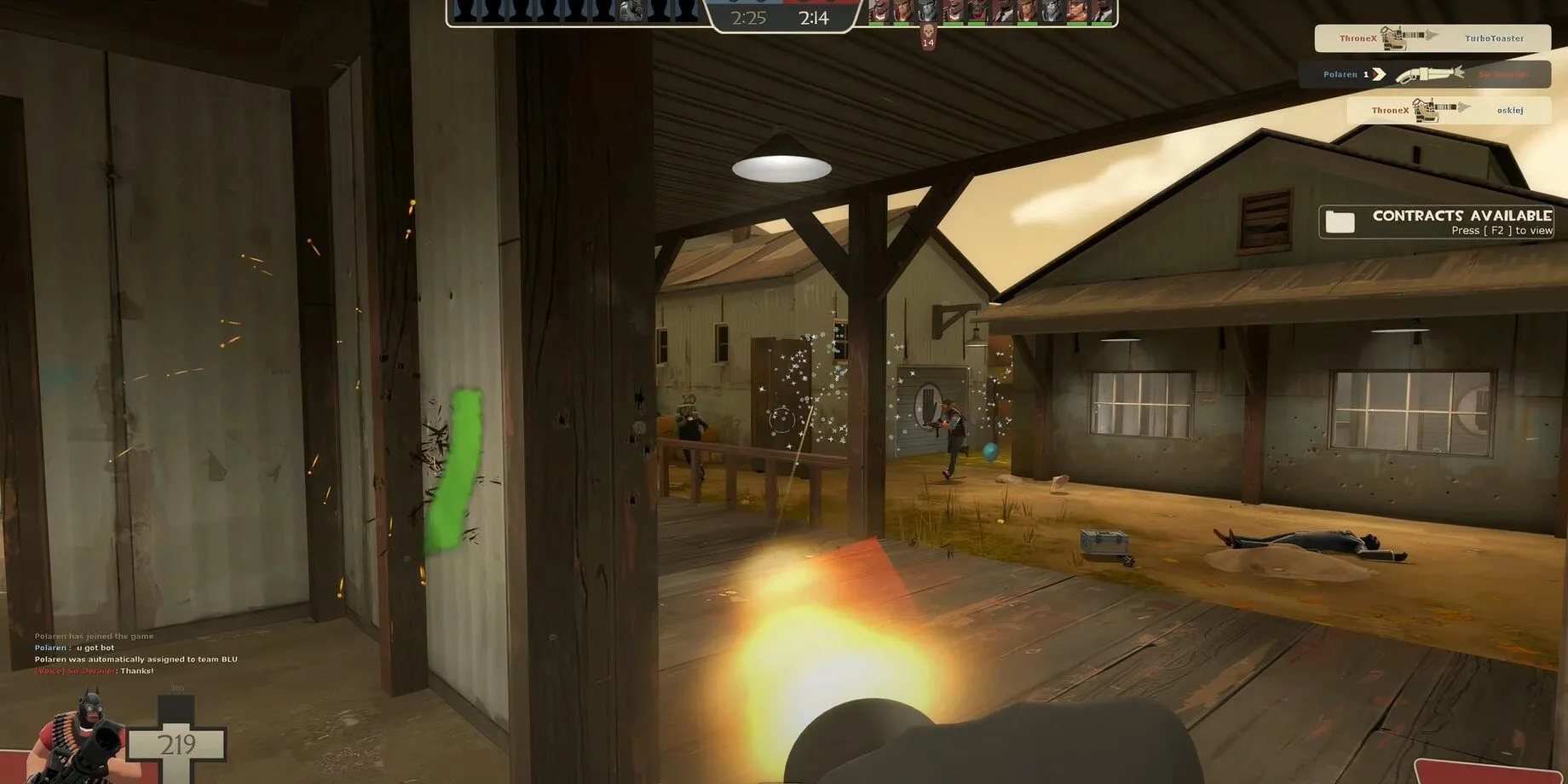 Những pha giao tranh hỗn loạn và hài hước đặc trưng của Team Fortress 2