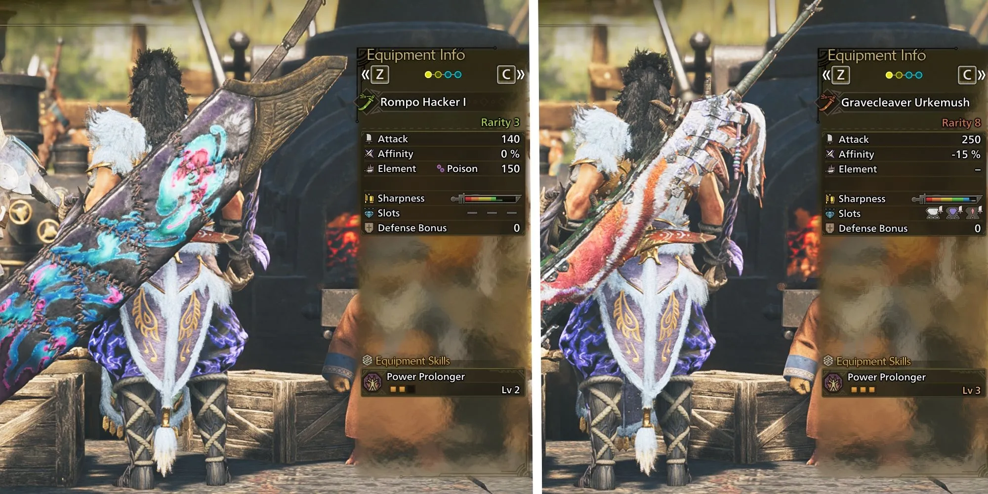Những thanh Kiếm Dài được gợi ý sử dụng trong Monster Hunter Wilds, phù hợp với các build đã phân tích.