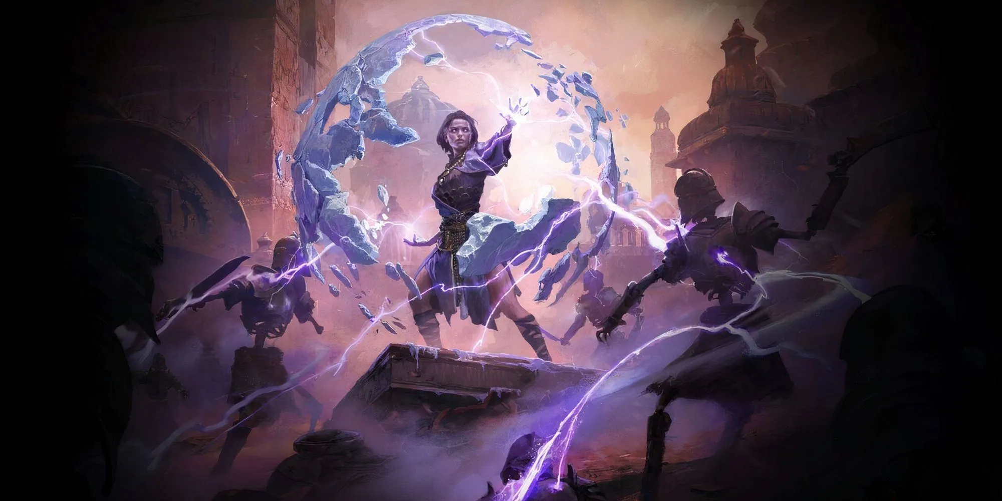 Nữ Pháp Sư Bão Tố Path of Exile II điều khiển tia lửa điện