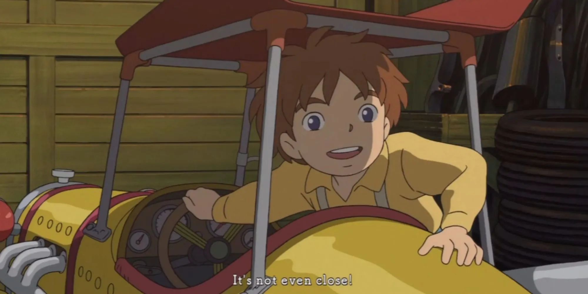 Oliver và Drippy trong một phân cảnh anime cutscene tuyệt đẹp từ Ni No Kuni: Wrath of the White Witch, mang đậm dấu ấn Studio Ghibli.