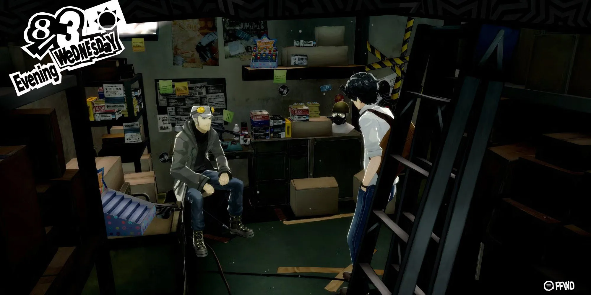 Persona 5 Iwai Shop Entering Social Link Conversation