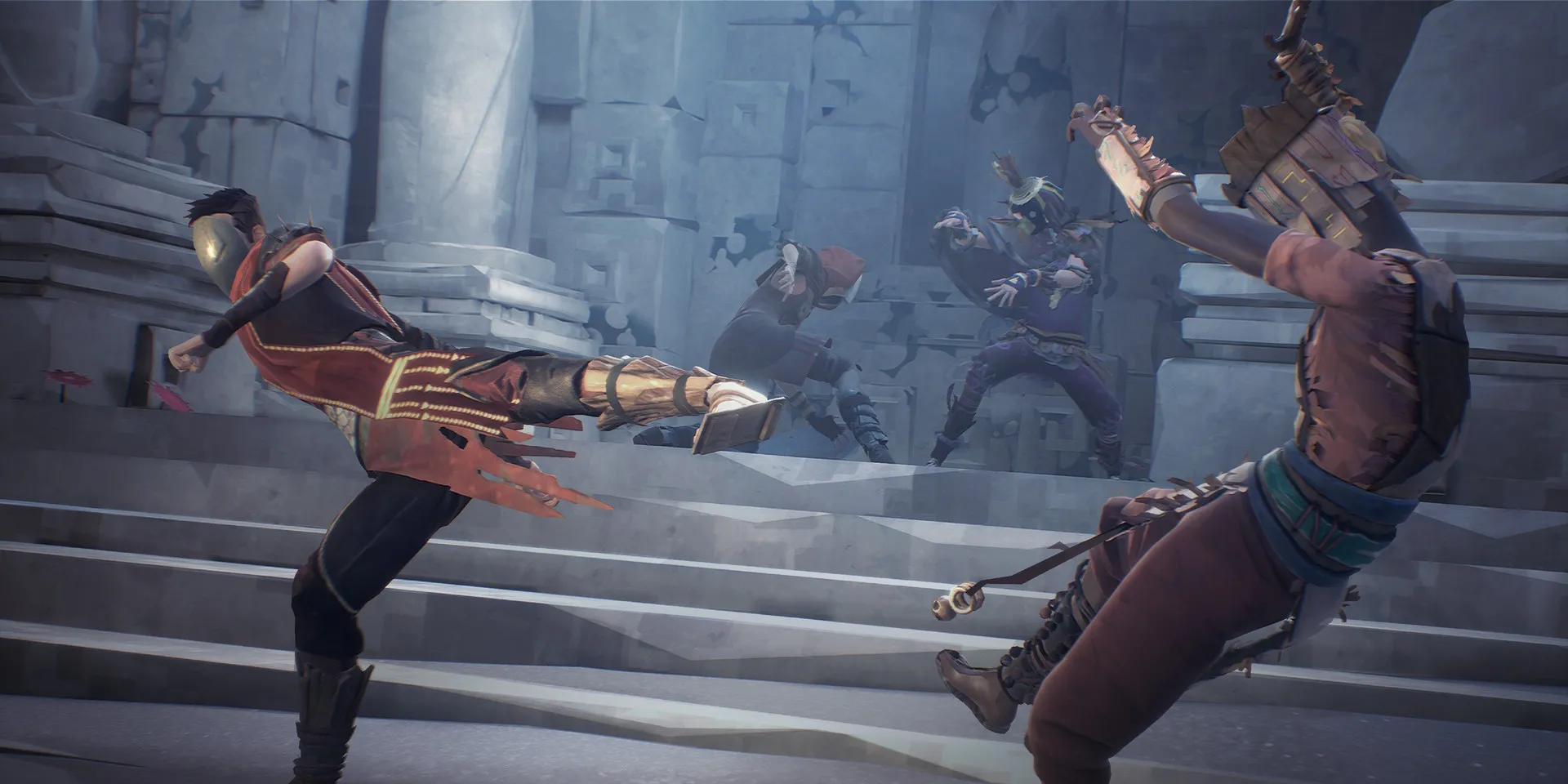 Pha giao chiến võ thuật trong game đối kháng Absolver với đồ họa độc đáo