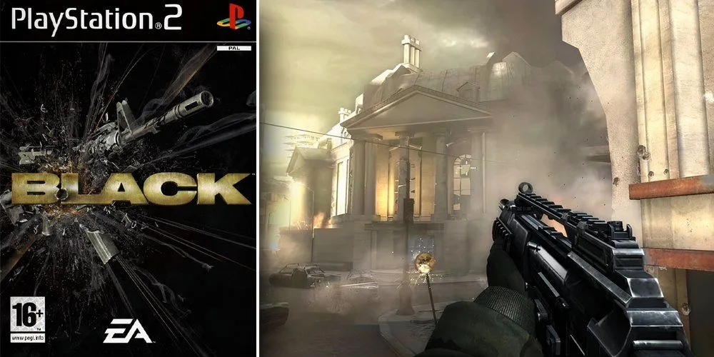 Pha hành động cháy nổ trong game FPS Black trên PlayStation 2