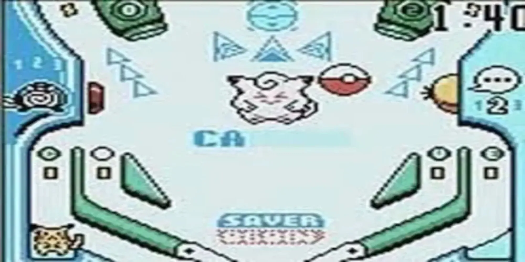 Pokemon Pinball screenshot - Bàn Pinball chủ đề Pokemon với bóng là Pokeball