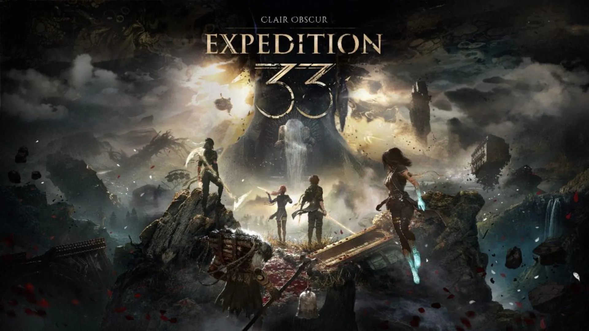 Poster chính thức của Clair Obscur: Expedition 33 hé lộ không khí bí ẩn và hào hùng của tựa game.