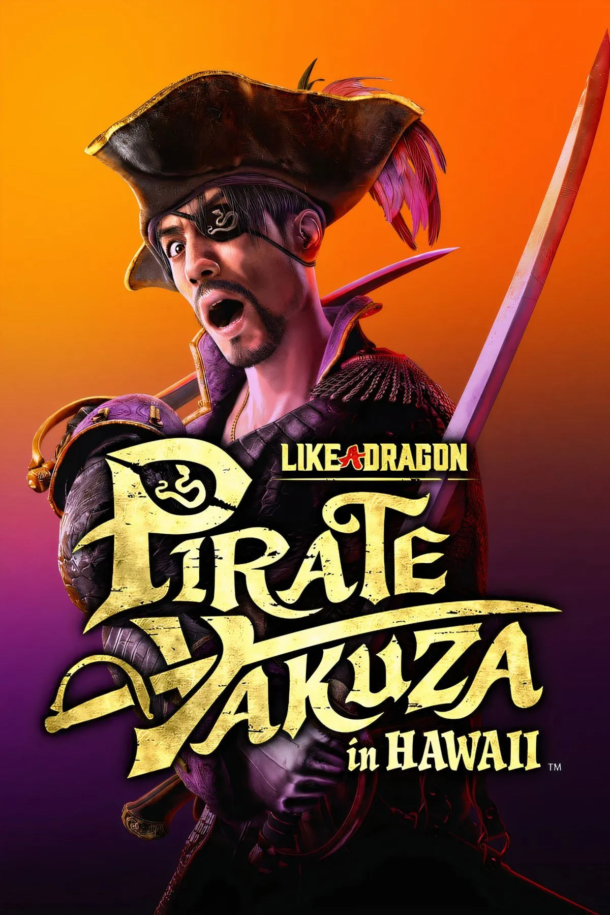 Poster chính thức của Like a Dragon: Pirate Yakuza in Hawaii, tựa game mới nhất từ RGG Studio thuộc SEGA.