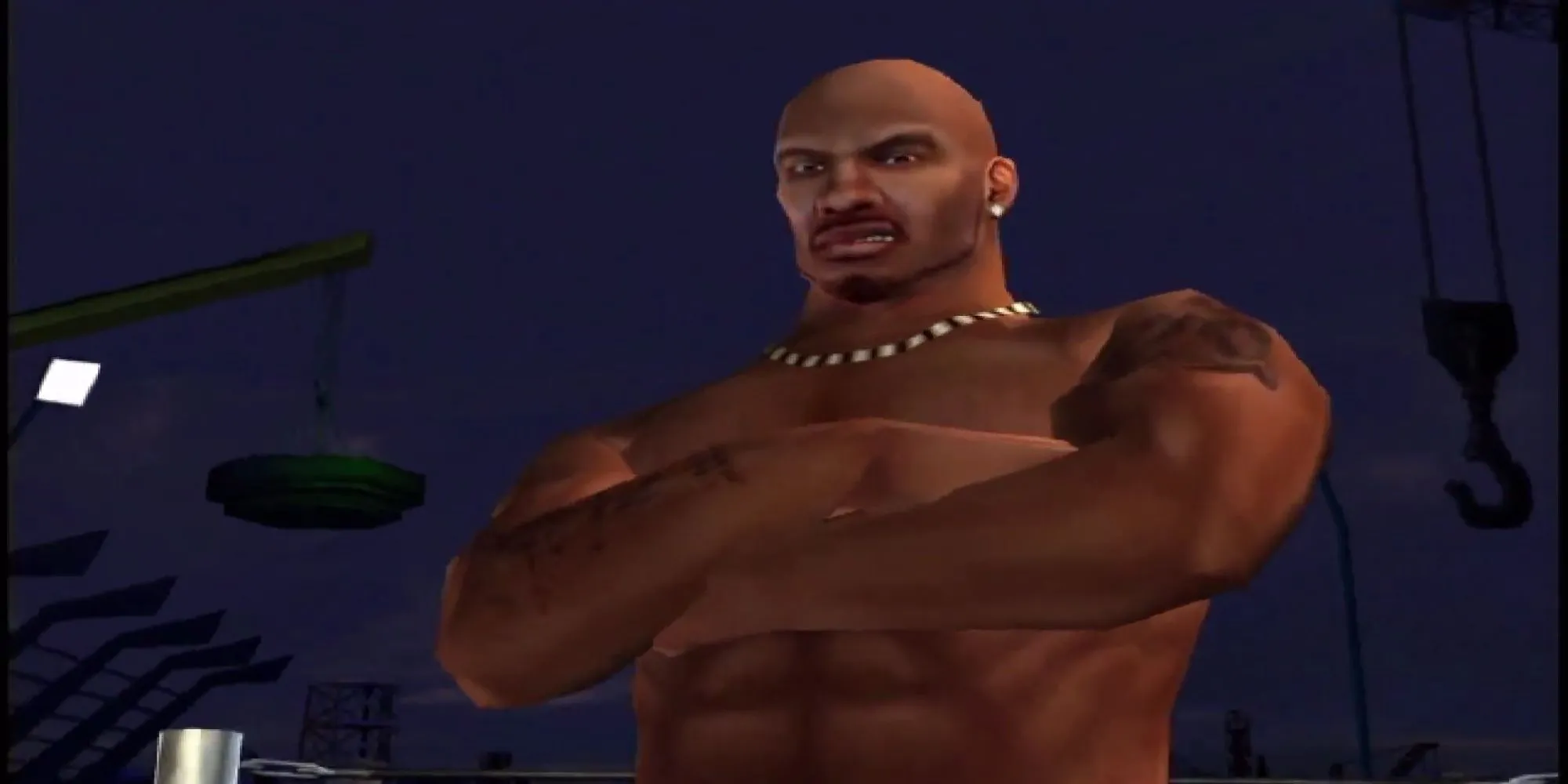 Rapper DMX khoanh tay trong Def Jam Vendetta