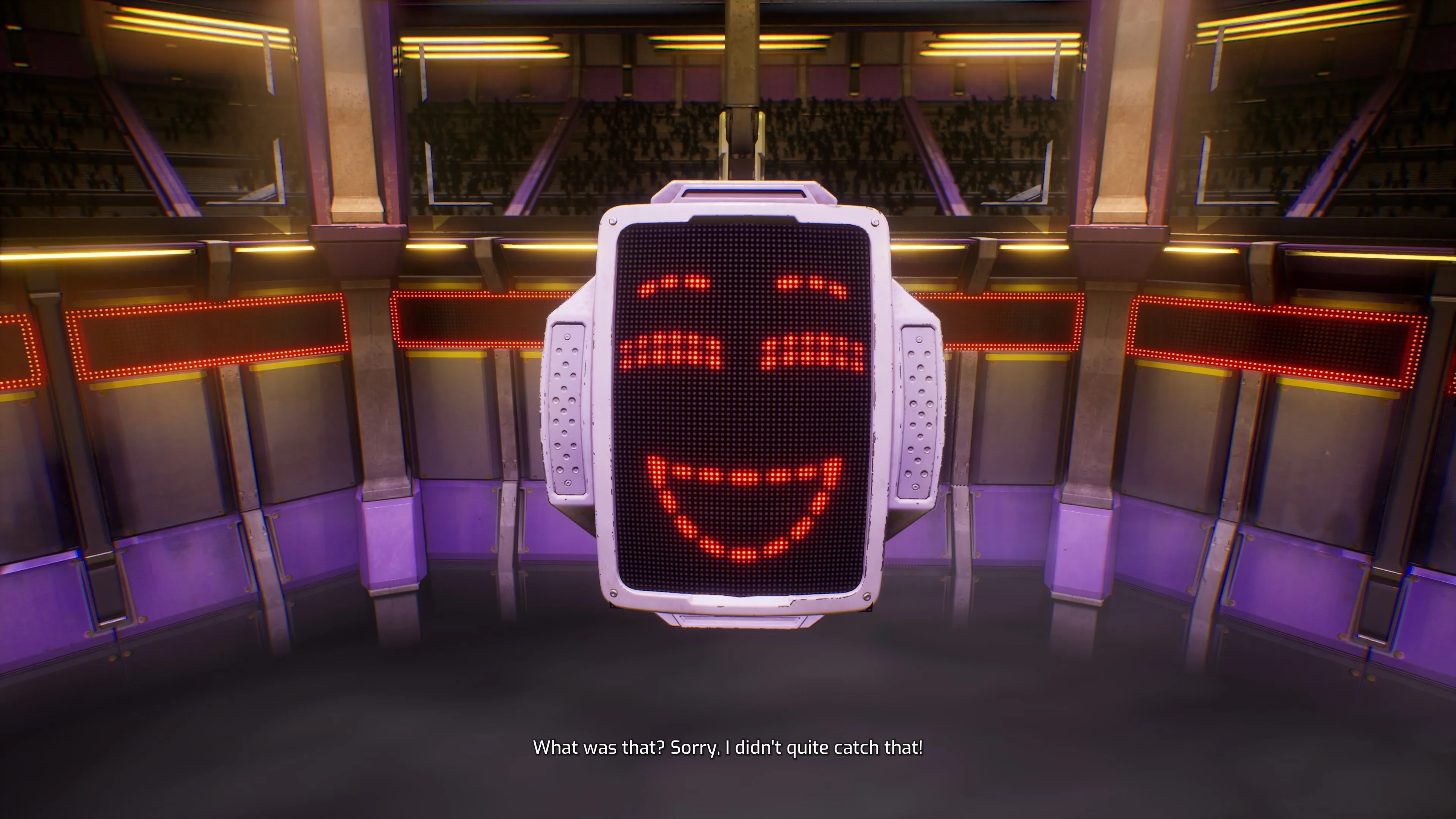 Robot chủ trì Gameshow trong Split Fiction chuẩn bị phát nổ sau khi bom được đặt vào đầu
