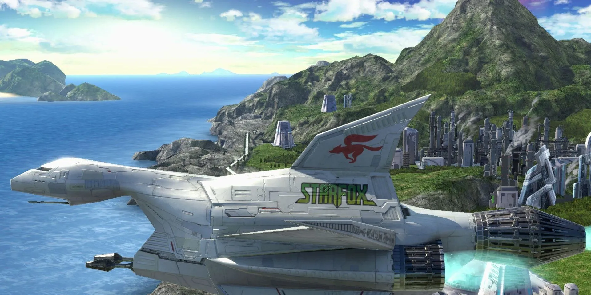 Sân khấu Corneria quen thuộc trong Super Smash Bros. Ultimate