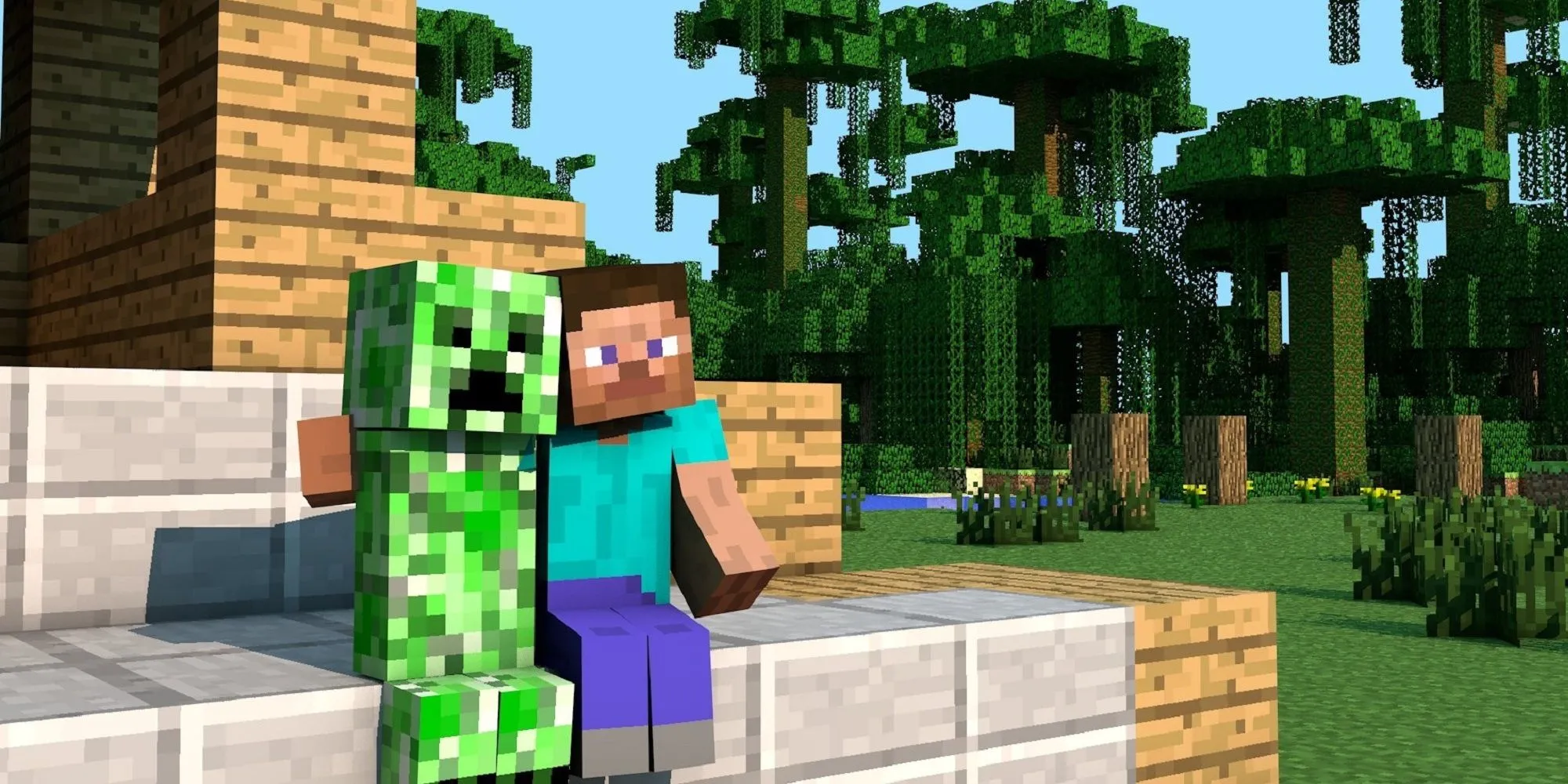 Steve và Creeper biểu tượng kinh điển của thế giới Minecraft