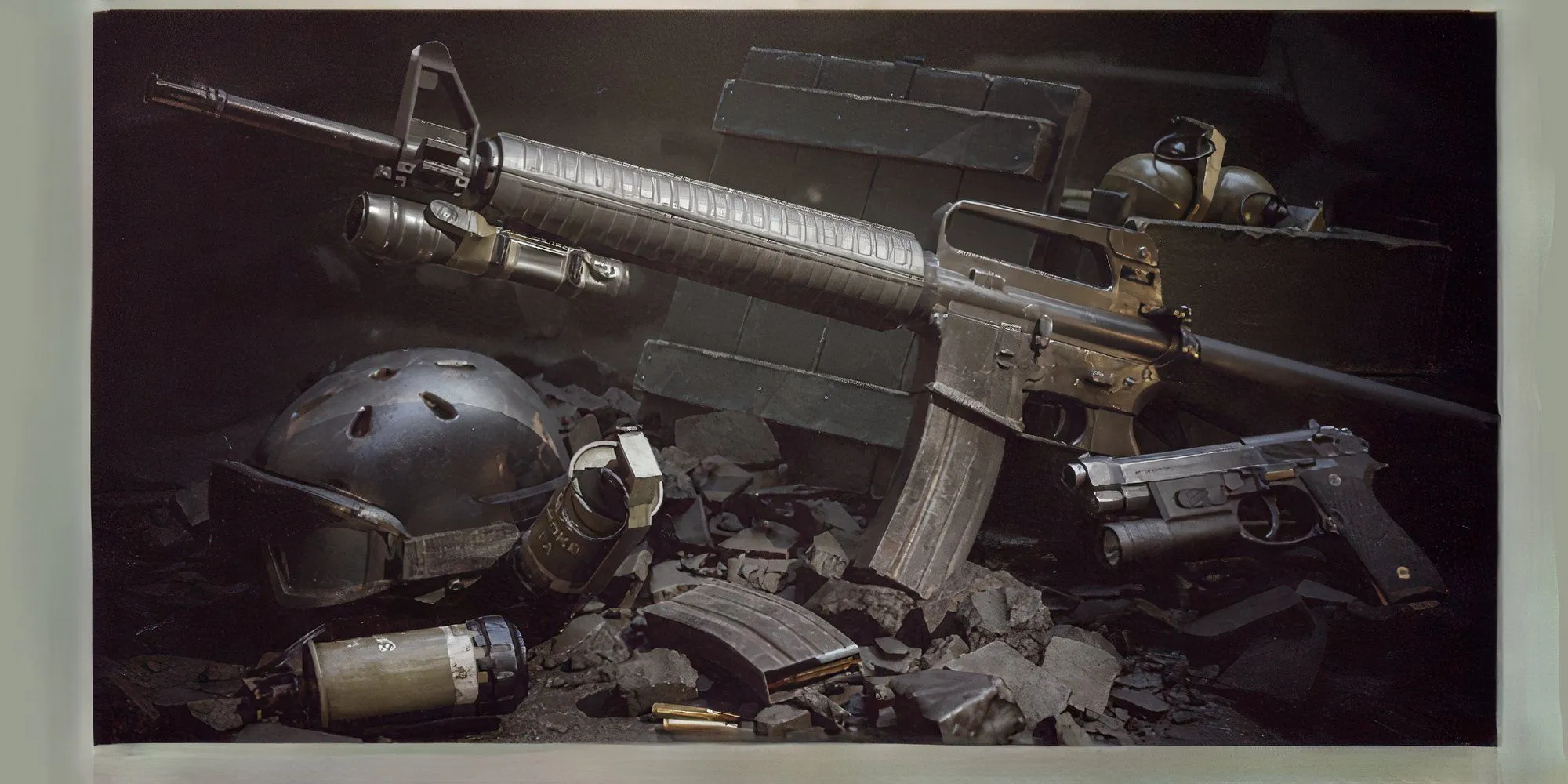 Súng trường tấn công M16A2 với thiết kế quai xách đặc trưng trong Delta Force Black Hawk Down