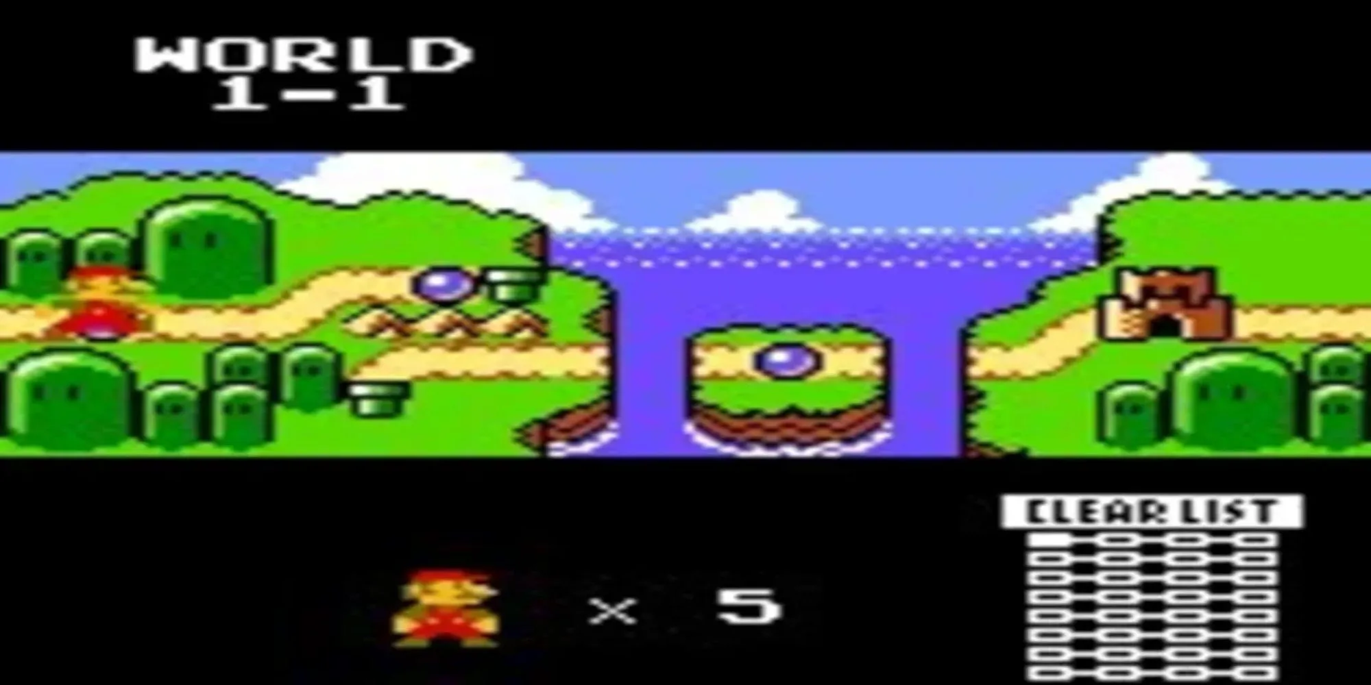 Super Mario Bros Deluxe screenshot - Mario nhảy qua kẻ địch Goomba