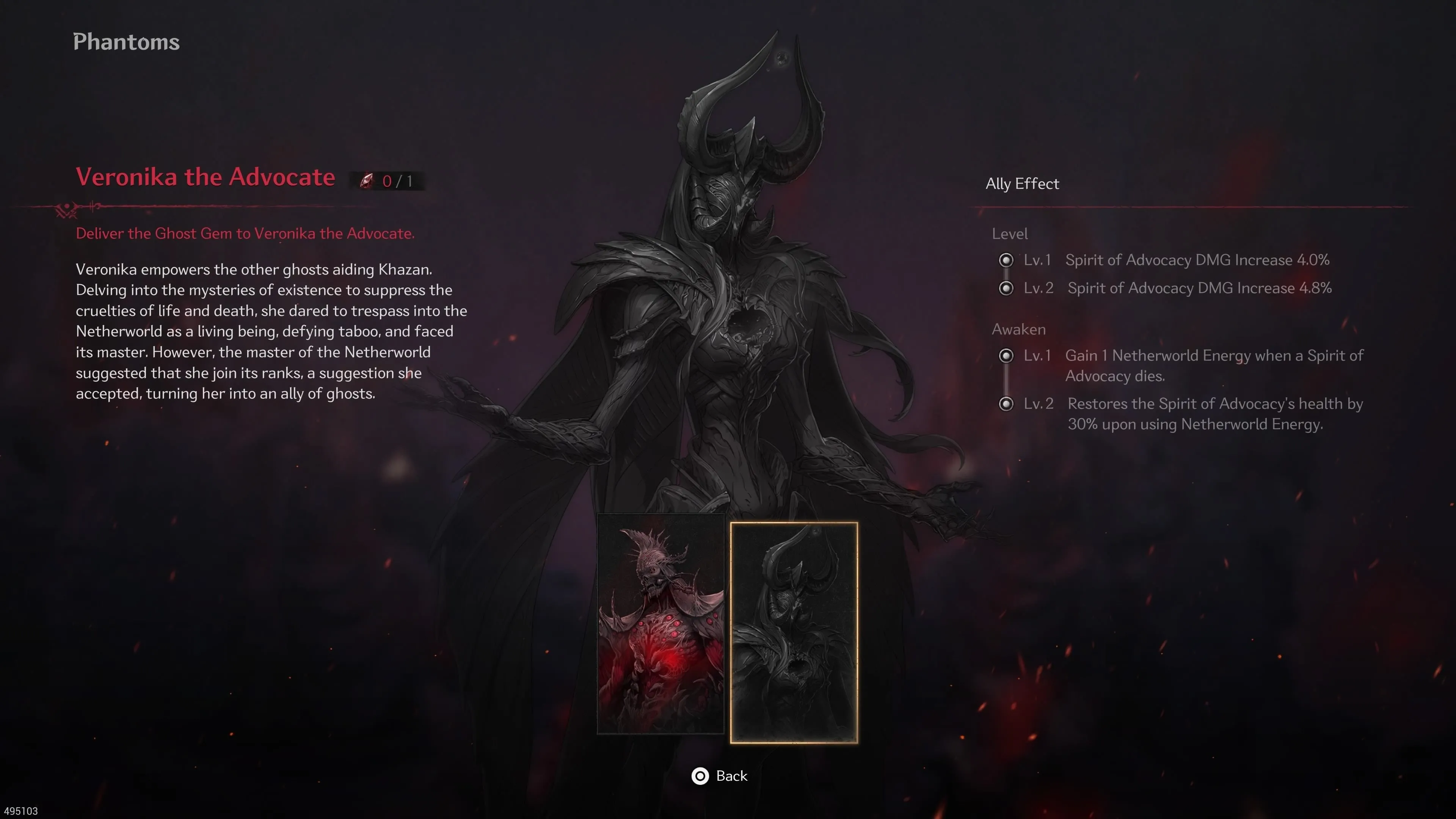 Thông tin về Phantom Veronika the Advocate trong The First Berserker Khazan