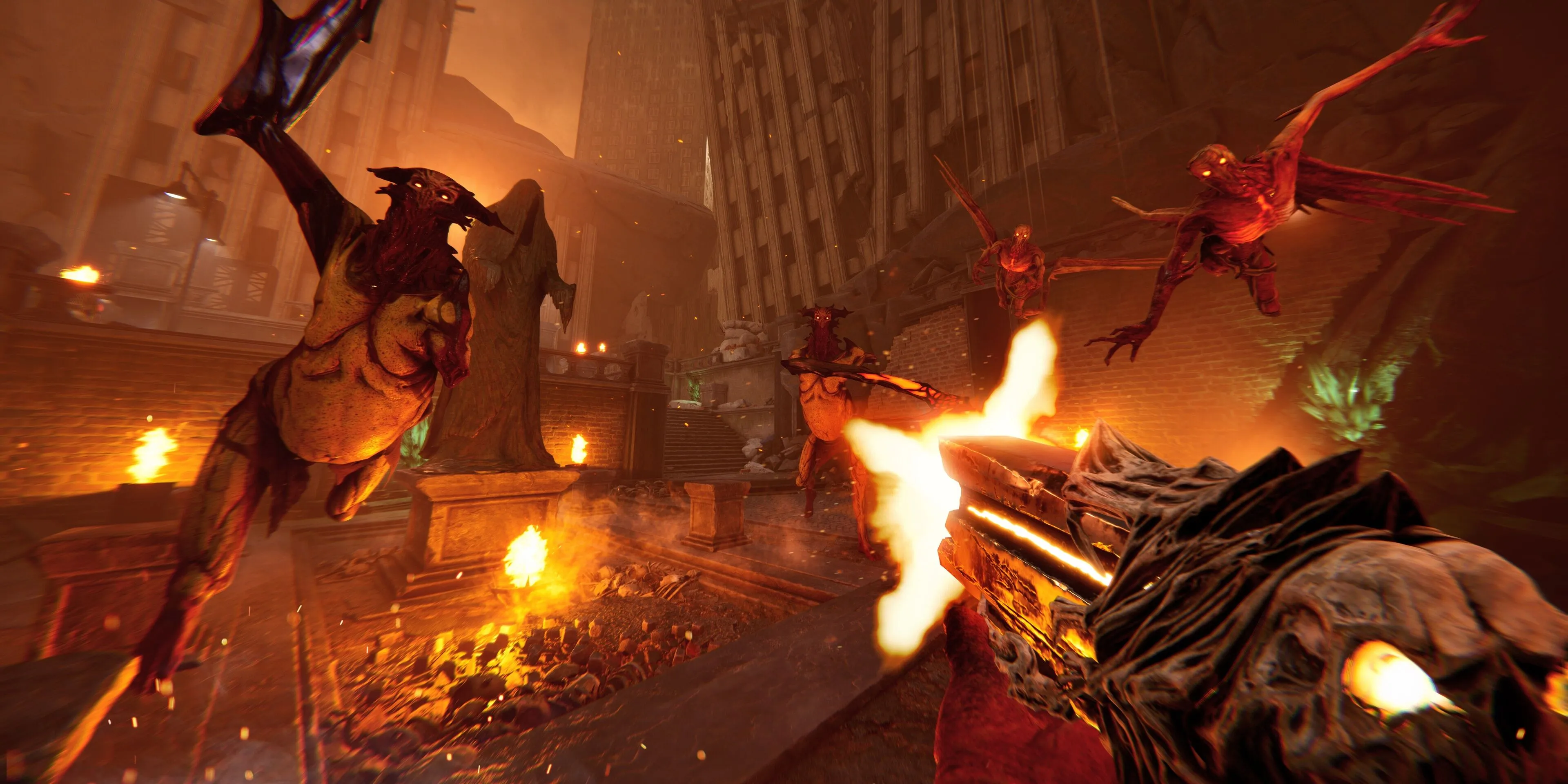 Tiêu diệt quỷ dữ theo nhịp điệu nhạc Metal trong game FPS Metal: Hellsinger