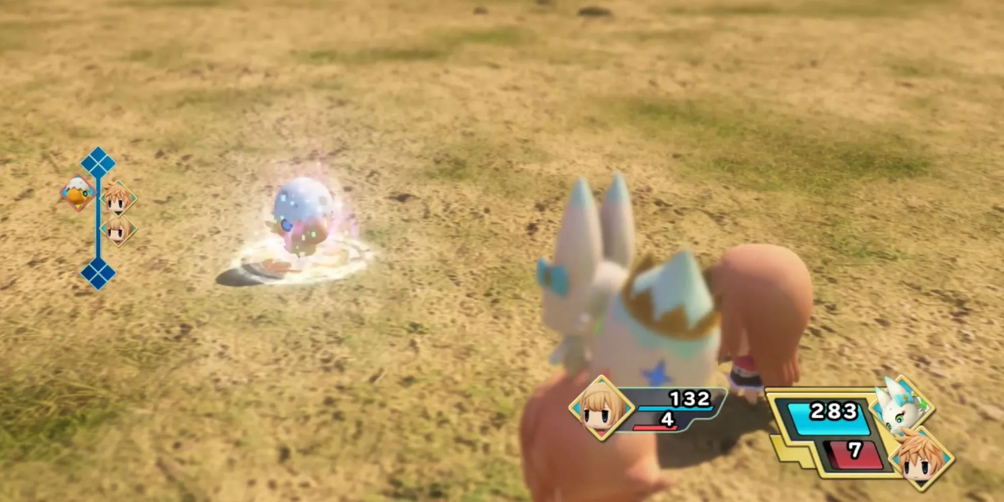 Trận chiến ATB trong World of Final Fantasy với cơ chế Stack Mirage độc đáo