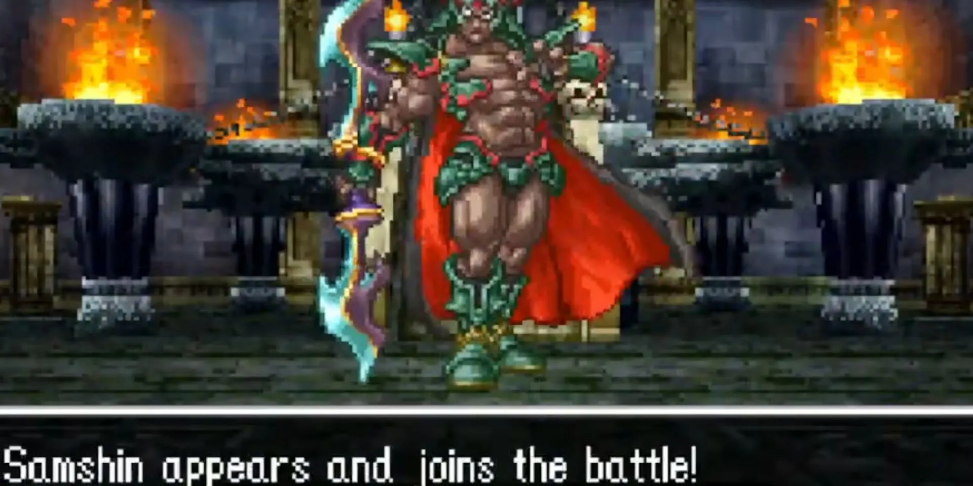 Triệu hồi Samshin trong Dragon Quest 6 mang đậm phong cách cổ điển