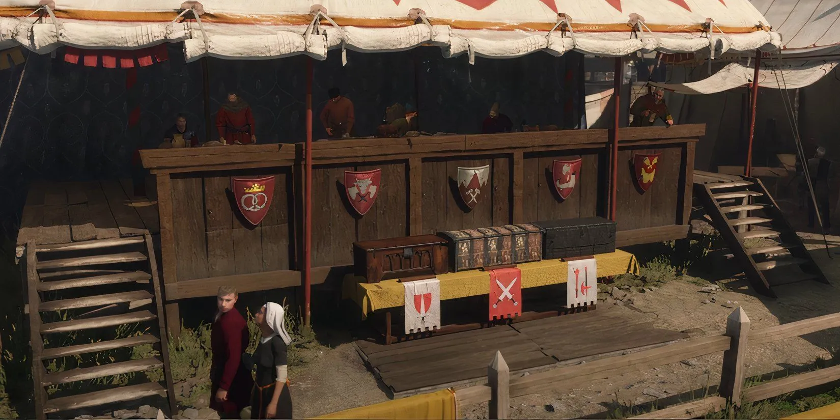 Trọng tài quan sát trận đấu từ khán đài tại giải đấu Kuttenberg Kingdom Come Deliverance 2