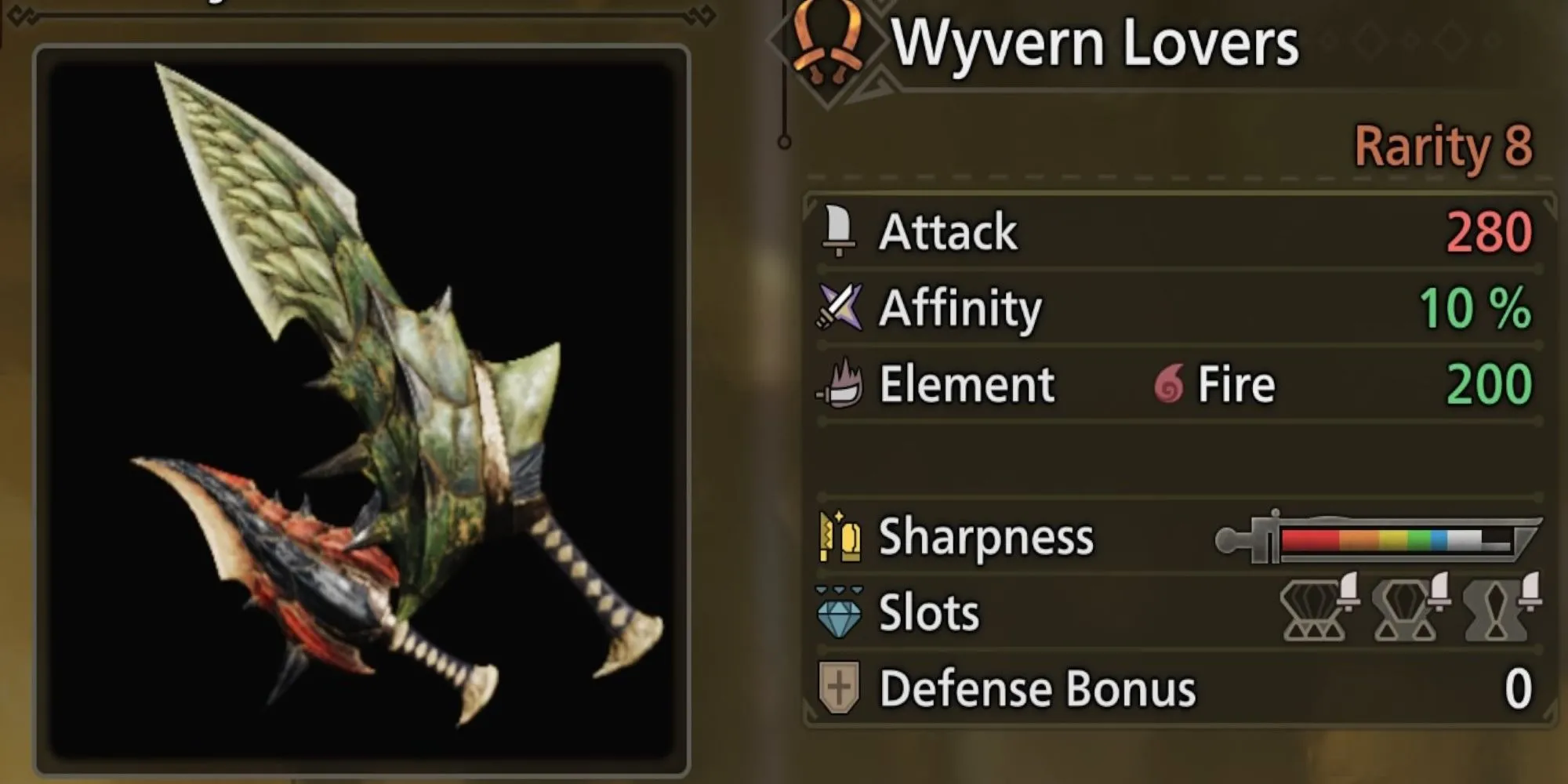Wyvern Lovers - Song Đao Hỏa hàng đầu từ Rathalos trong Monster Hunter Wilds, tối ưu cho sát thương chí mạng