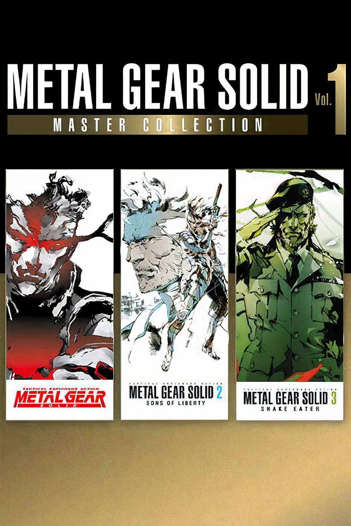 Ảnh bìa bộ sưu tập game Metal Gear Solid Master Collection Vol. 1, tựa game stealth huyền thoại mong chờ trên Game Pass.