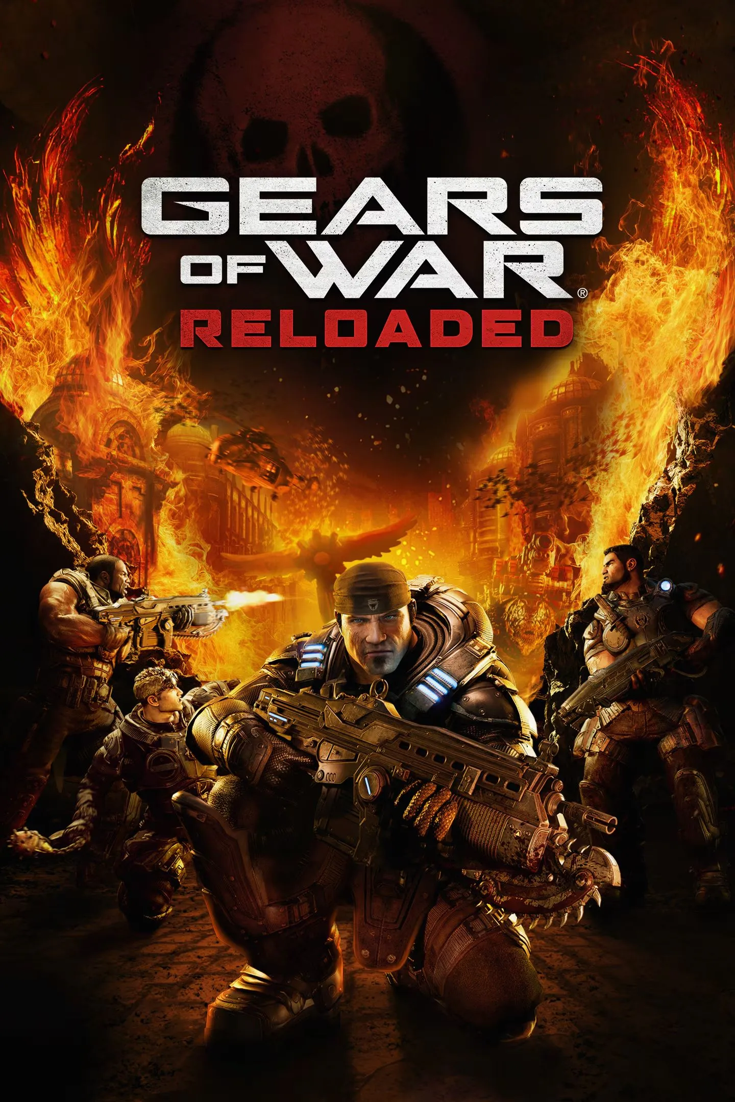 Ảnh bìa chính thức của game Gears of War: Reloaded, phiên bản làm lại sắp phát hành trên PC, PS5 và Xbox Series X/S