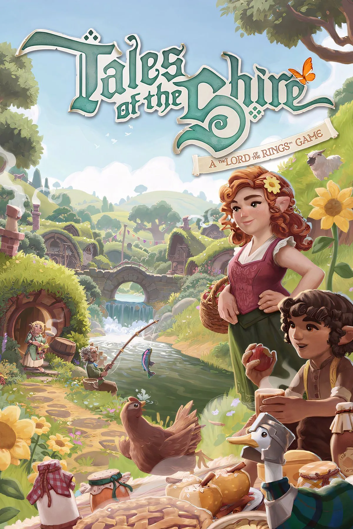 Ảnh bìa game mô phỏng cuộc sống cozy Tales of the Shire lấy bối cảnh Chúa tể của những chiếc nhẫn.