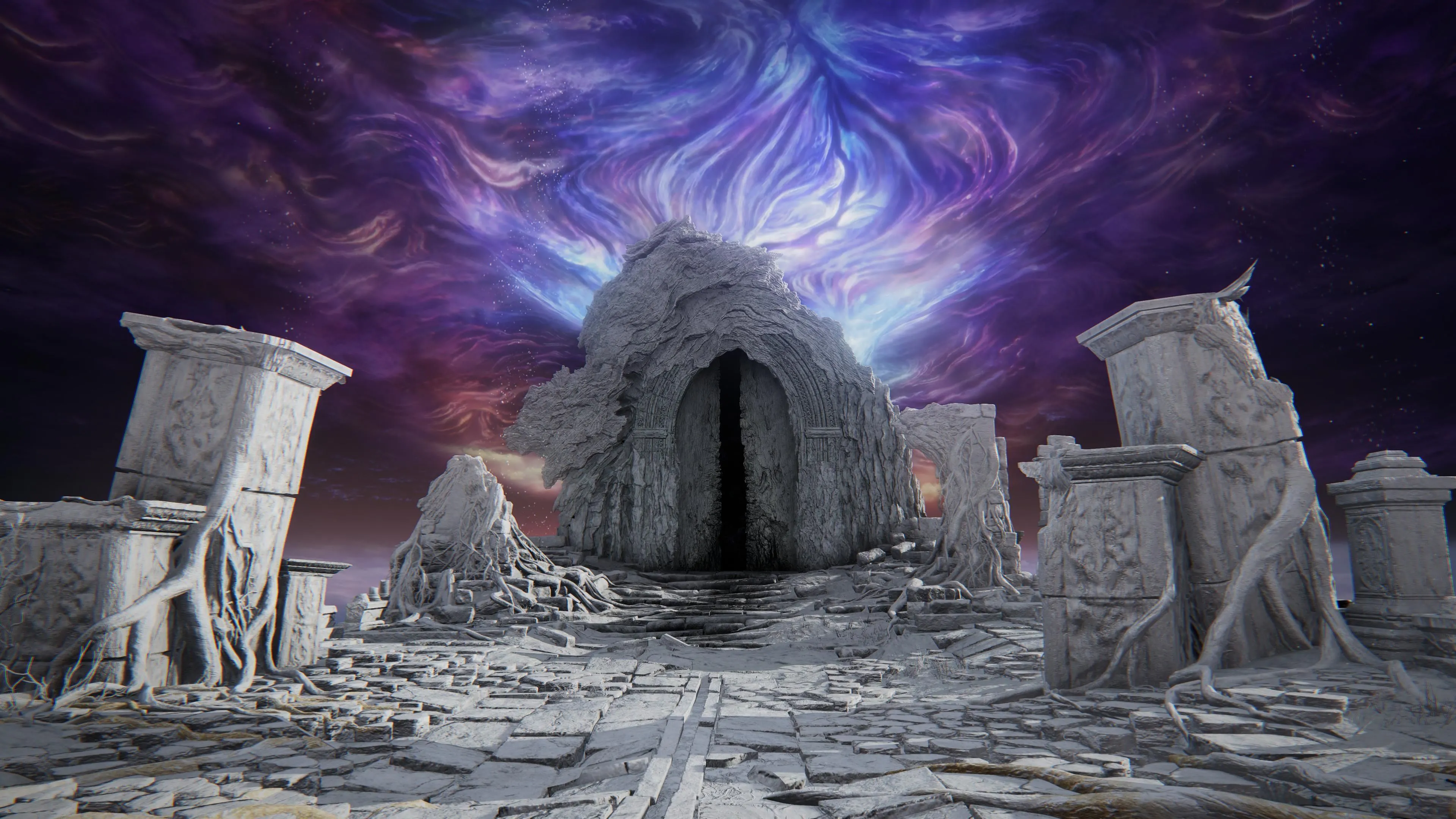 Cổng sương mù dẫn đến Nightlord, trùm cuối của mỗi lượt chơi trong Elden Ring Nightreign