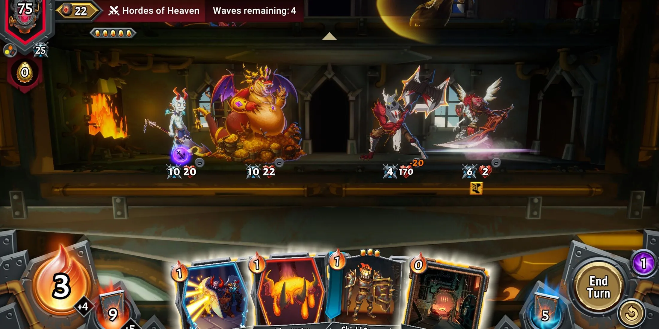 Hình ảnh trận chiến trong Monster Train 2