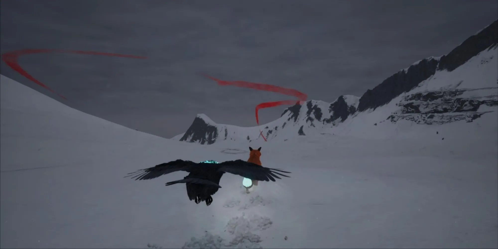 Khu vực phủ tuyết trắng xóa trong game Spirit of the North 2