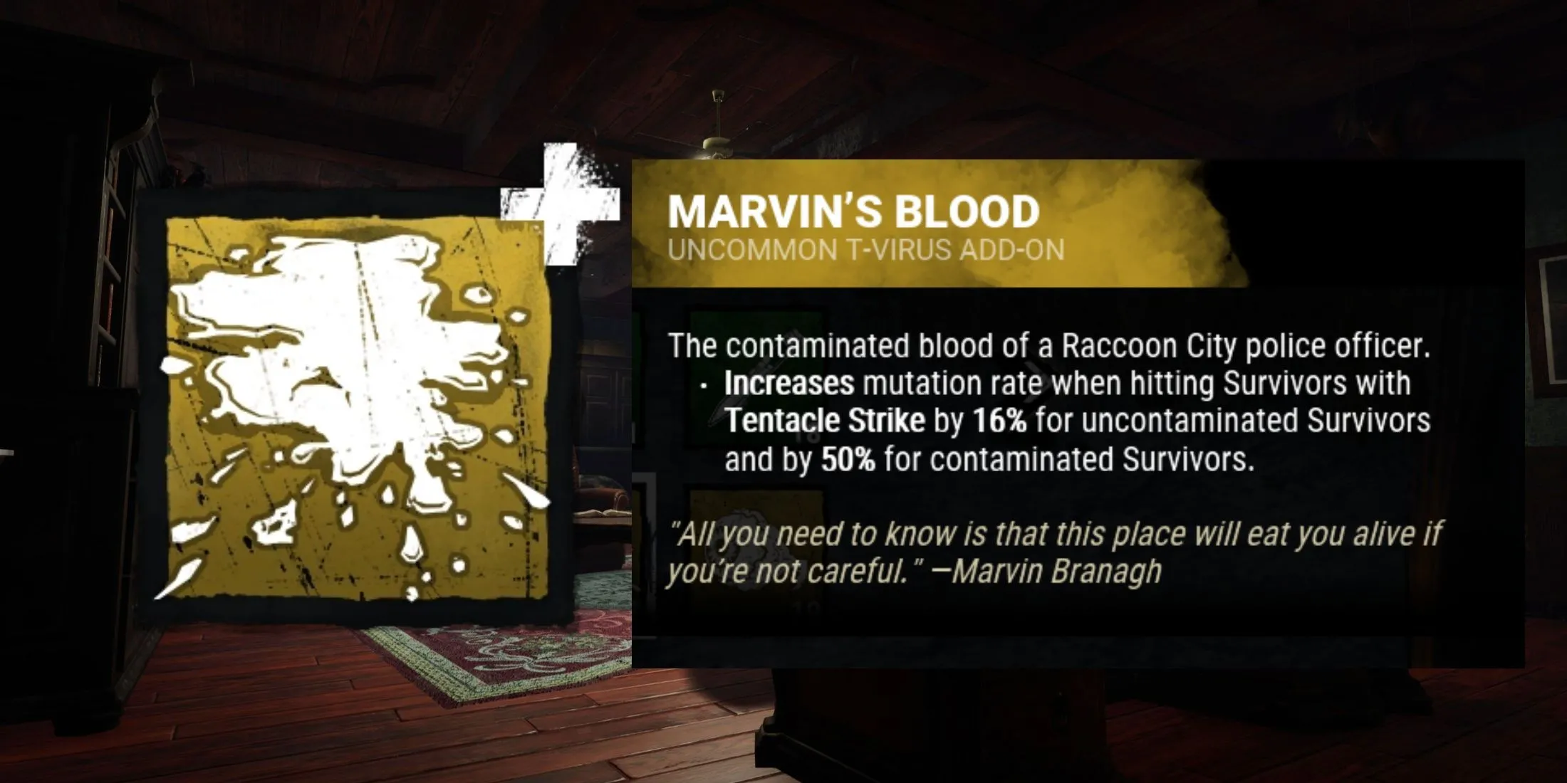 Add-on Marvin's Blood của Nemesis trong Dead by Daylight