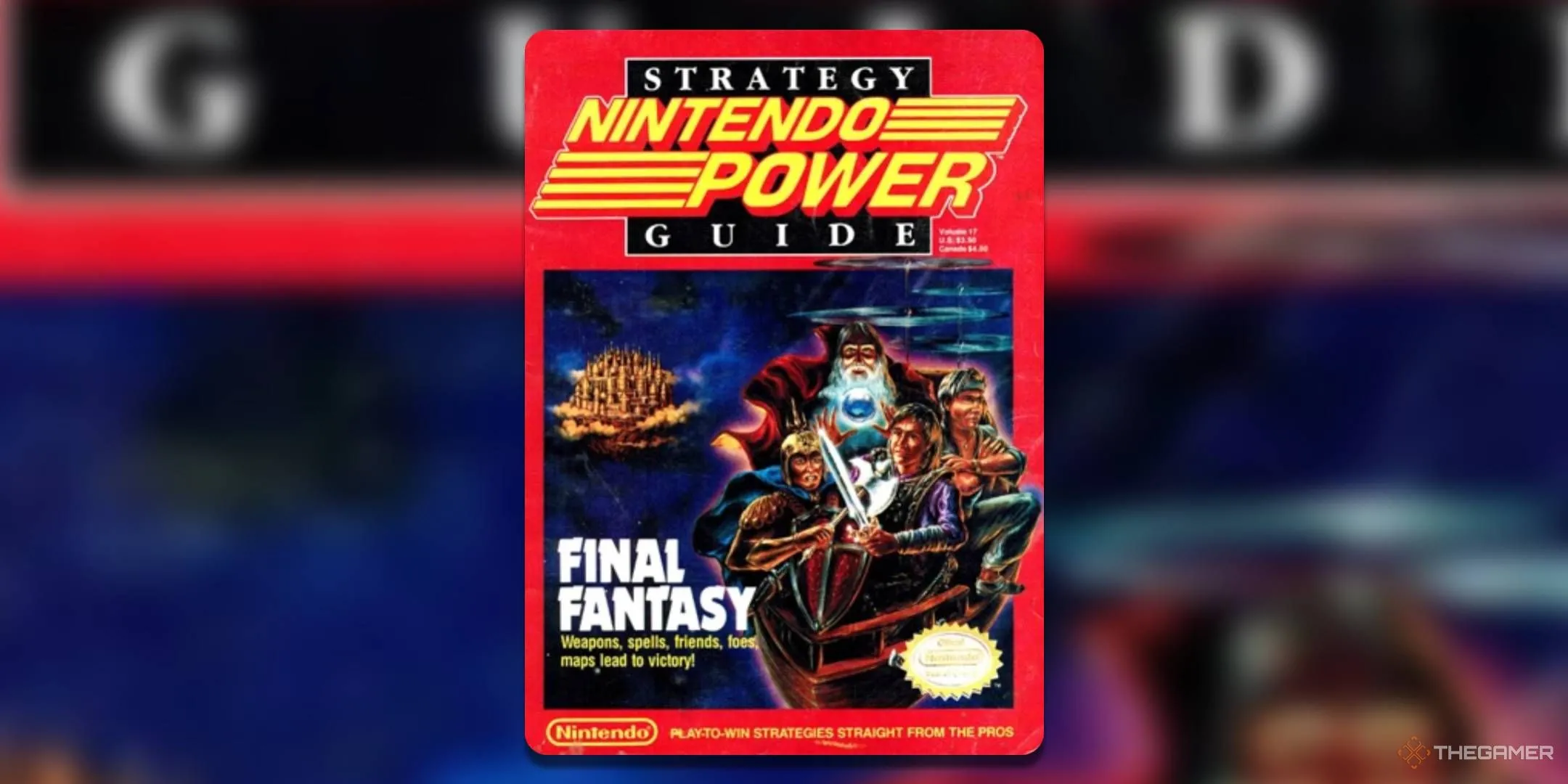 Bìa Nintendo Power số 17, minh họa các Chiến Binh Ánh Sáng từ Final Fantasy.