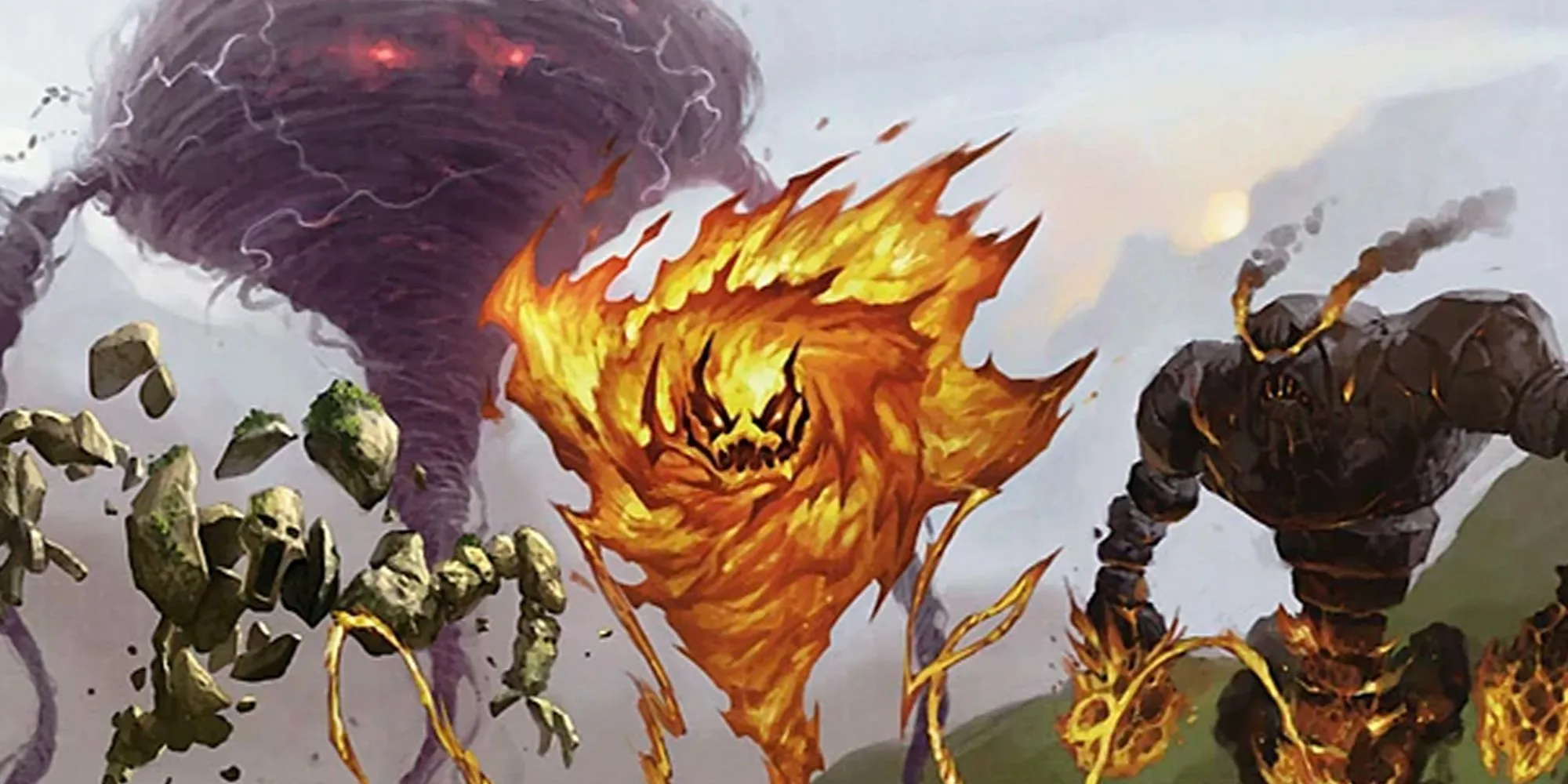 Các thực thể nguyên tố trong Dungeons and Dragons xếp hàng