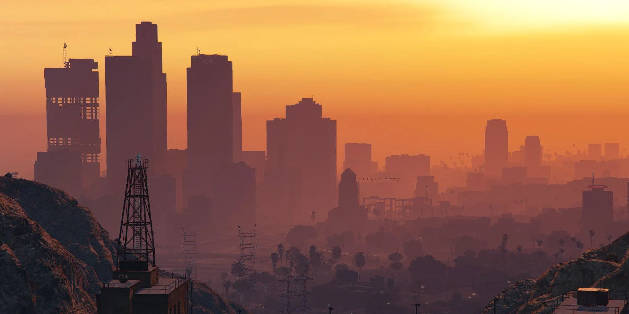 Cảnh quan đô thị Los Santos lộng lẫy trong Grand Theft Auto V