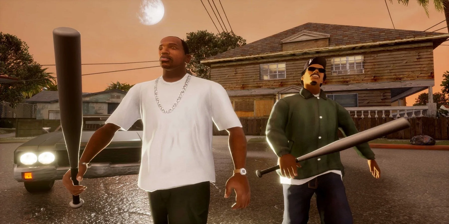 CJ và Ryder trong Grand Theft Auto: San Andreas