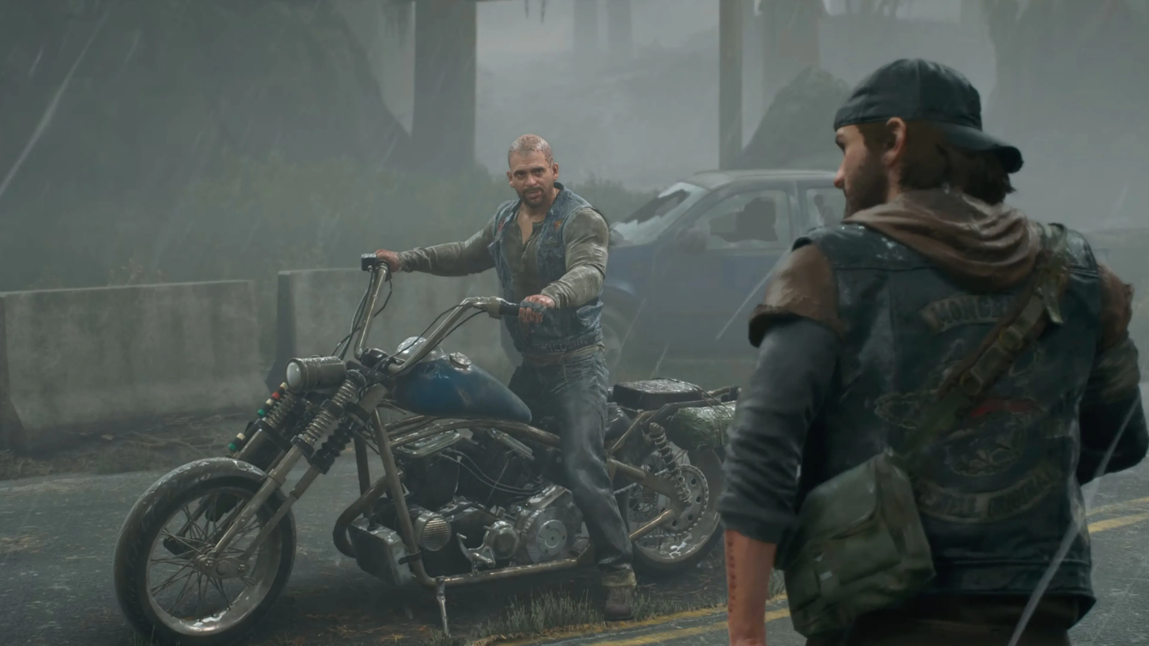 Deacon chuẩn bị tấn công một trại địch trong Days Gone Remastered, minh họa yếu tố hành động lén lút