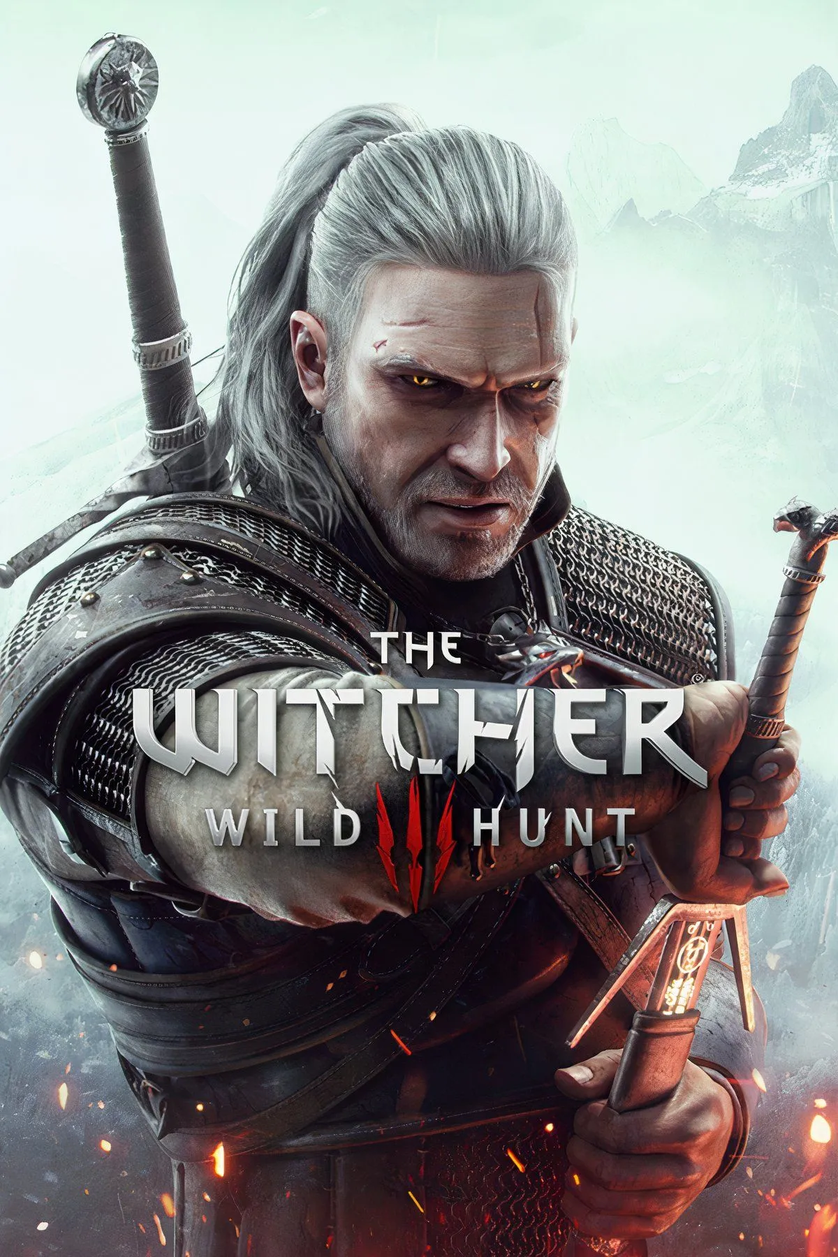 Geralt of Rivia chiến đấu với quái vật trong The Witcher 3, minh họa cho thế giới dark fantasy đầy thử thách