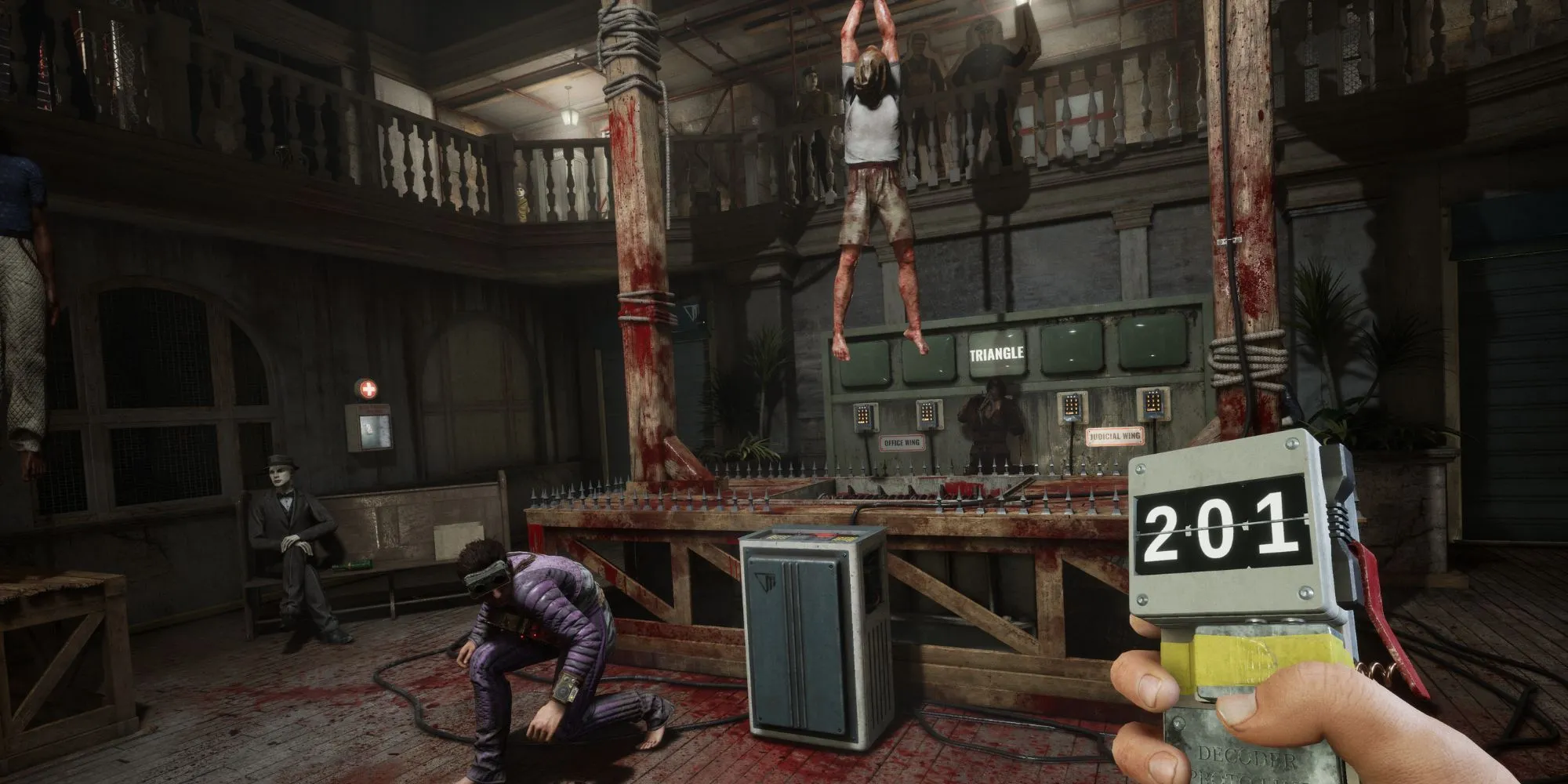 Giao diện hệ thống Rebirth trong The Outlast Trials, thể hiện cơ chế tiến độ và thử thách mới trong Season 4