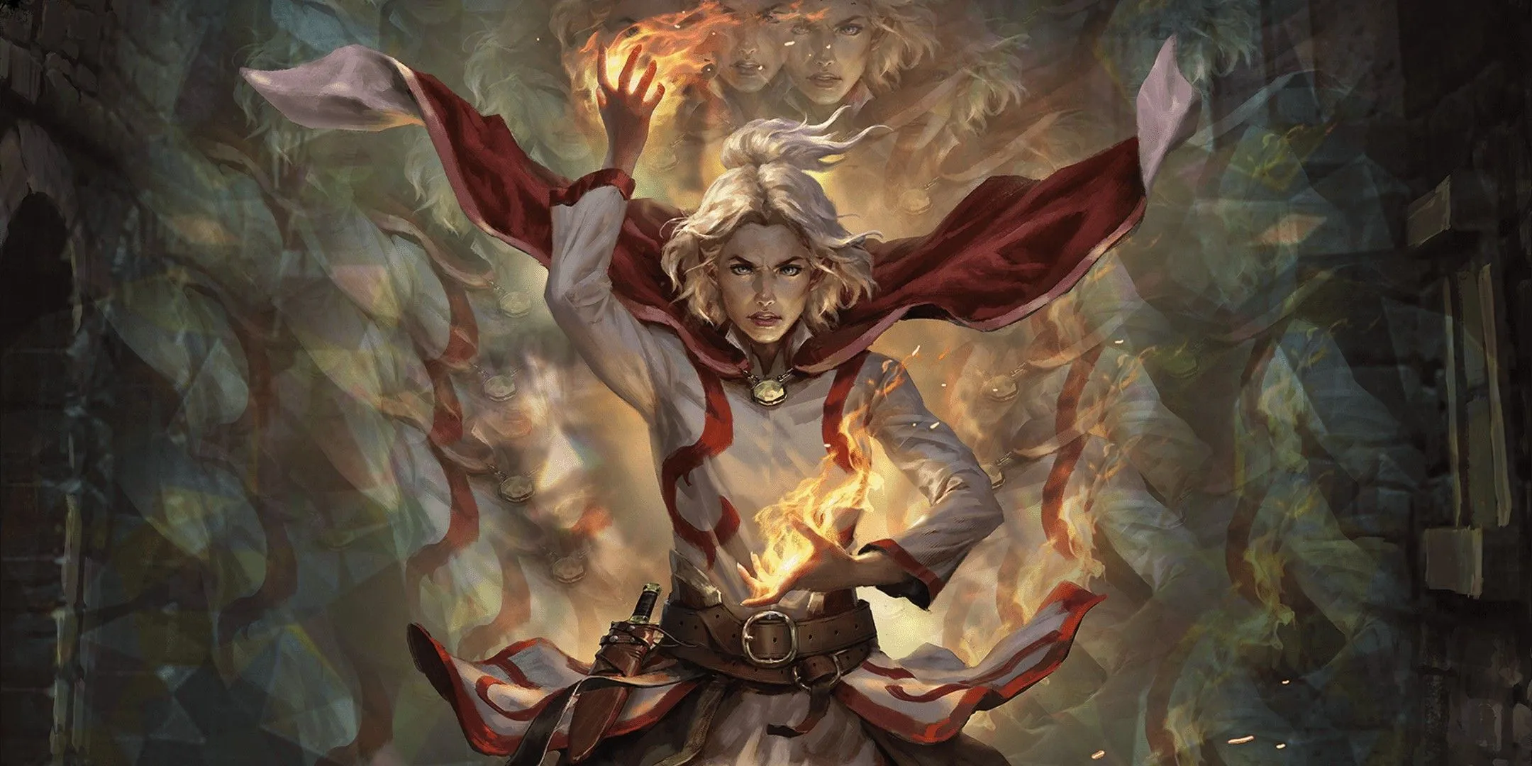 Hình ảnh Dungeons &amp; Dragons cho thấy một Sorcerer sử dụng ma thuật hoang dã