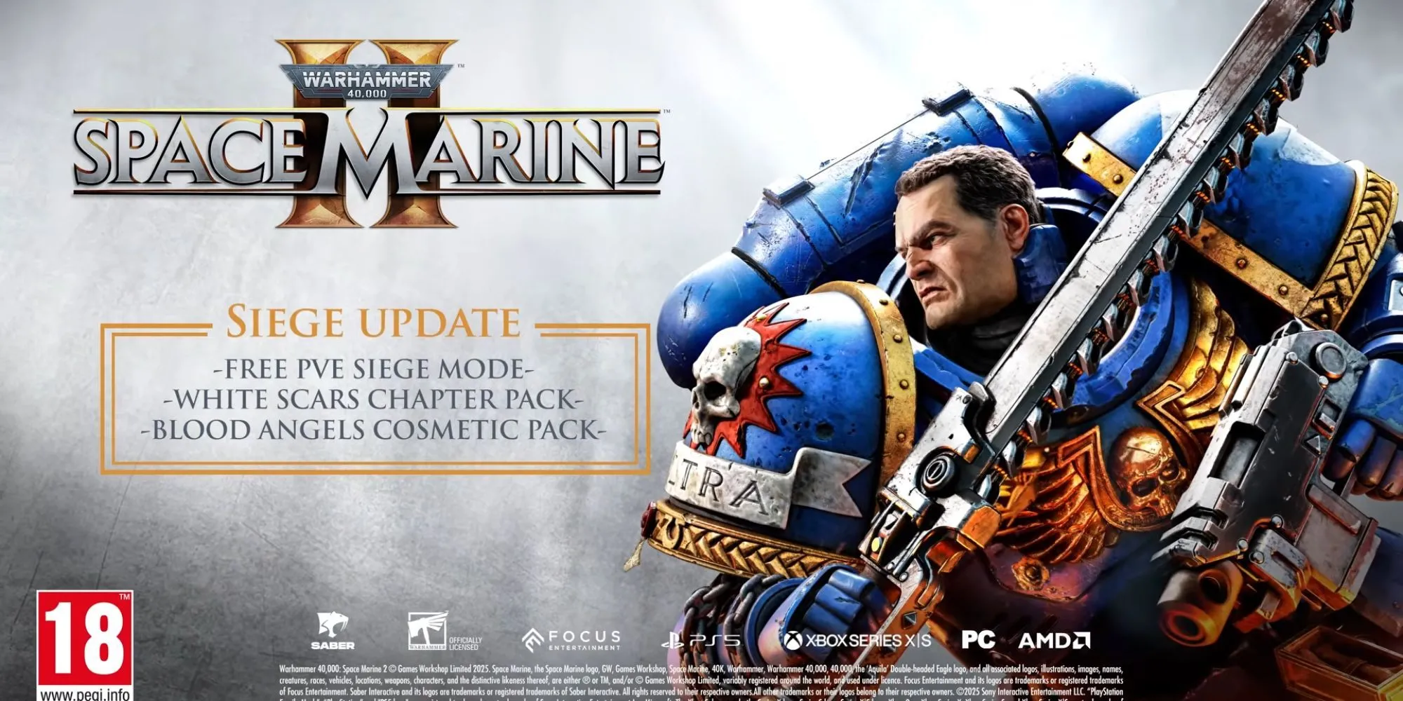 Hình ảnh quảng bá cập nhật Siege miễn phí cho Warhammer 40000 Space Marine 2