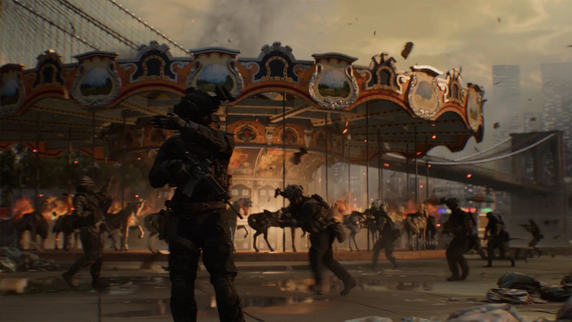 Hình ảnh quảng cáo thứ ba của Battlefield 6, nhấn mạnh trải nghiệm chiến đấu khốc liệt.